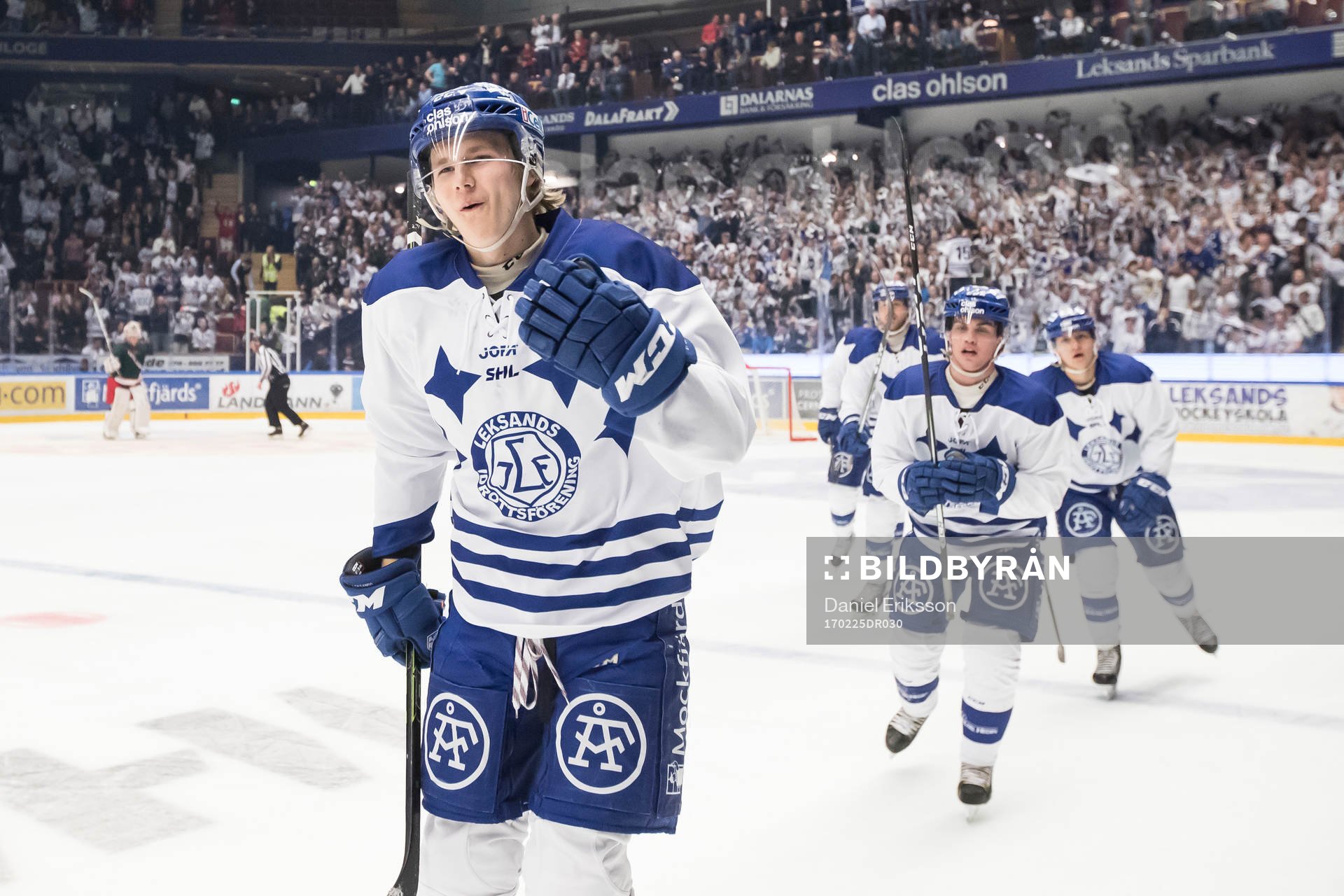 Leksands Isak Skedung jublar