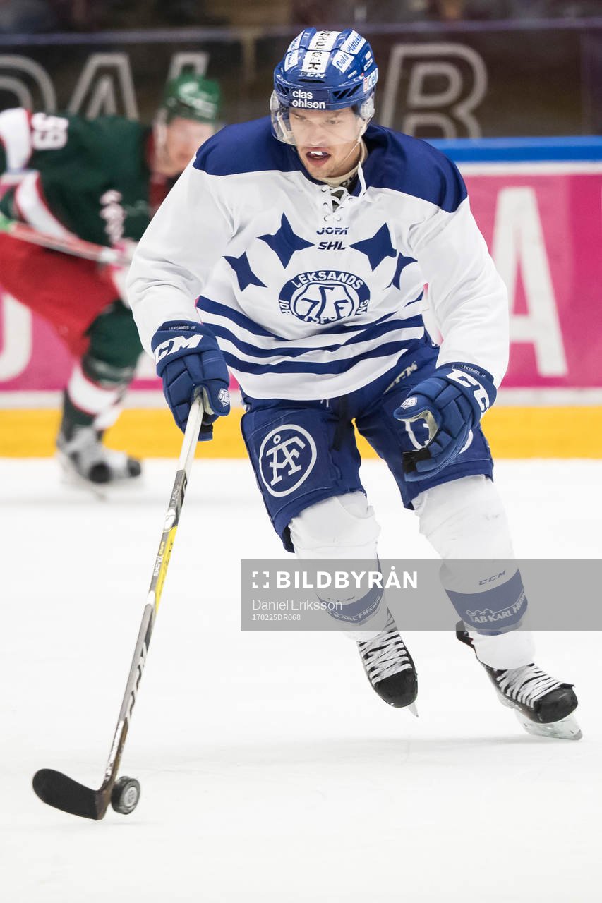 Leksands Eric Castonguay  i ishockeymatchen i SHL mellan