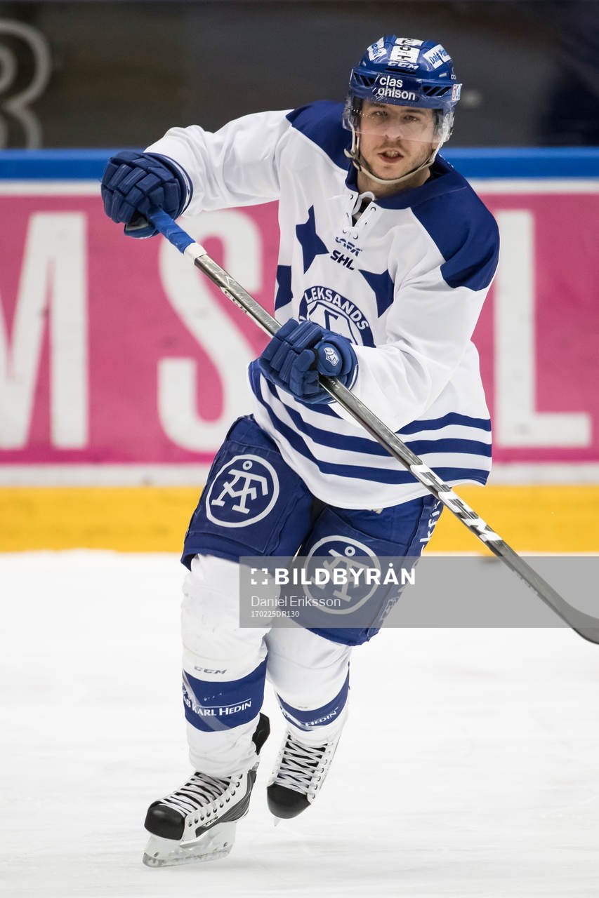 Leksands János Hári i ishockeymatchen i SHL mellan