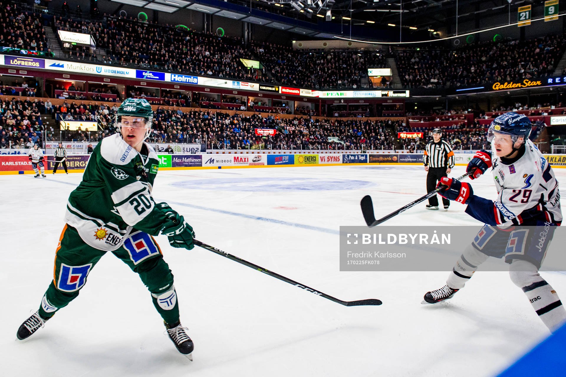 Färjestads Joel Eriksson Ek och Linköpings Gabriel