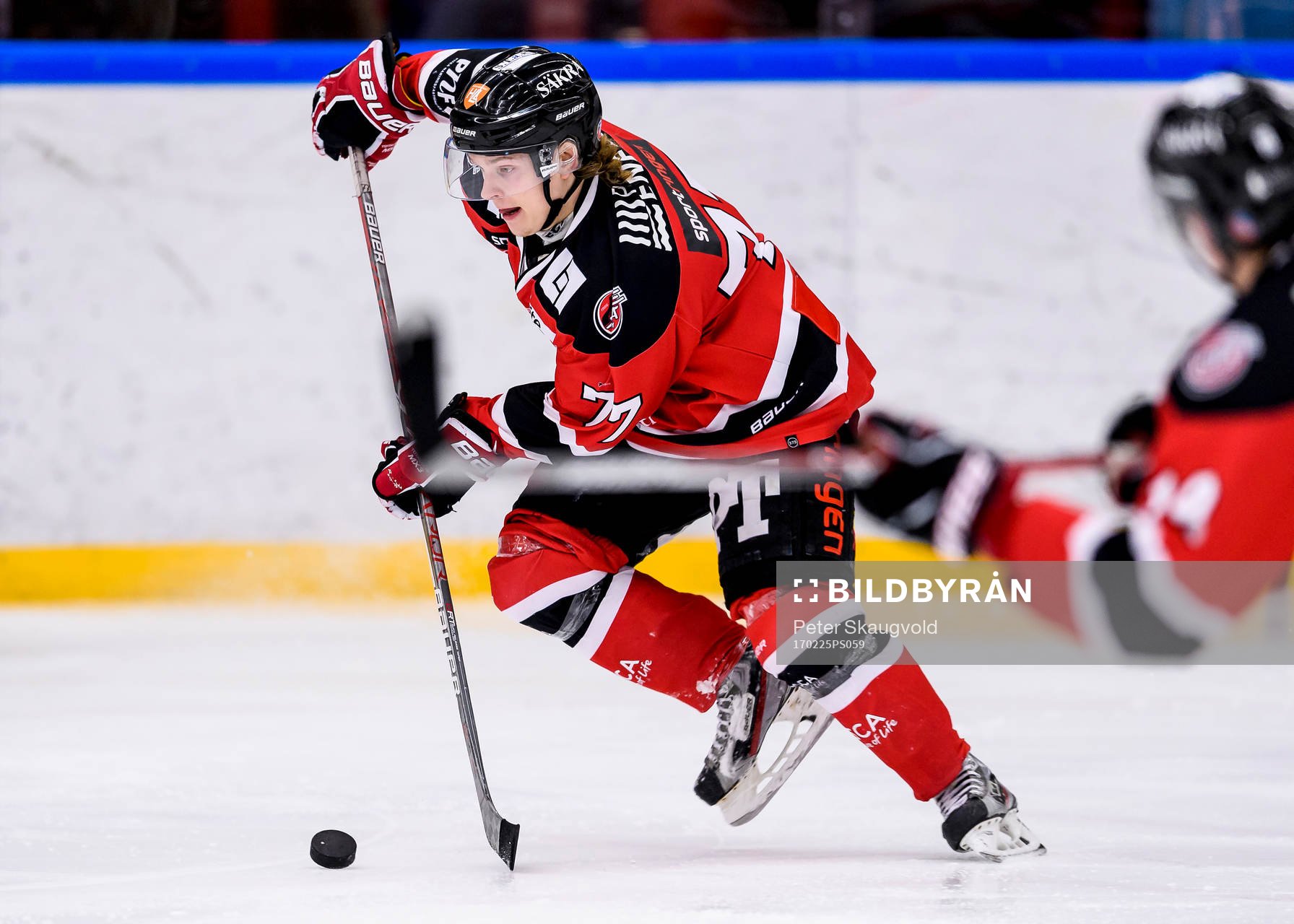 Piteås Isak Pantzare med pucken