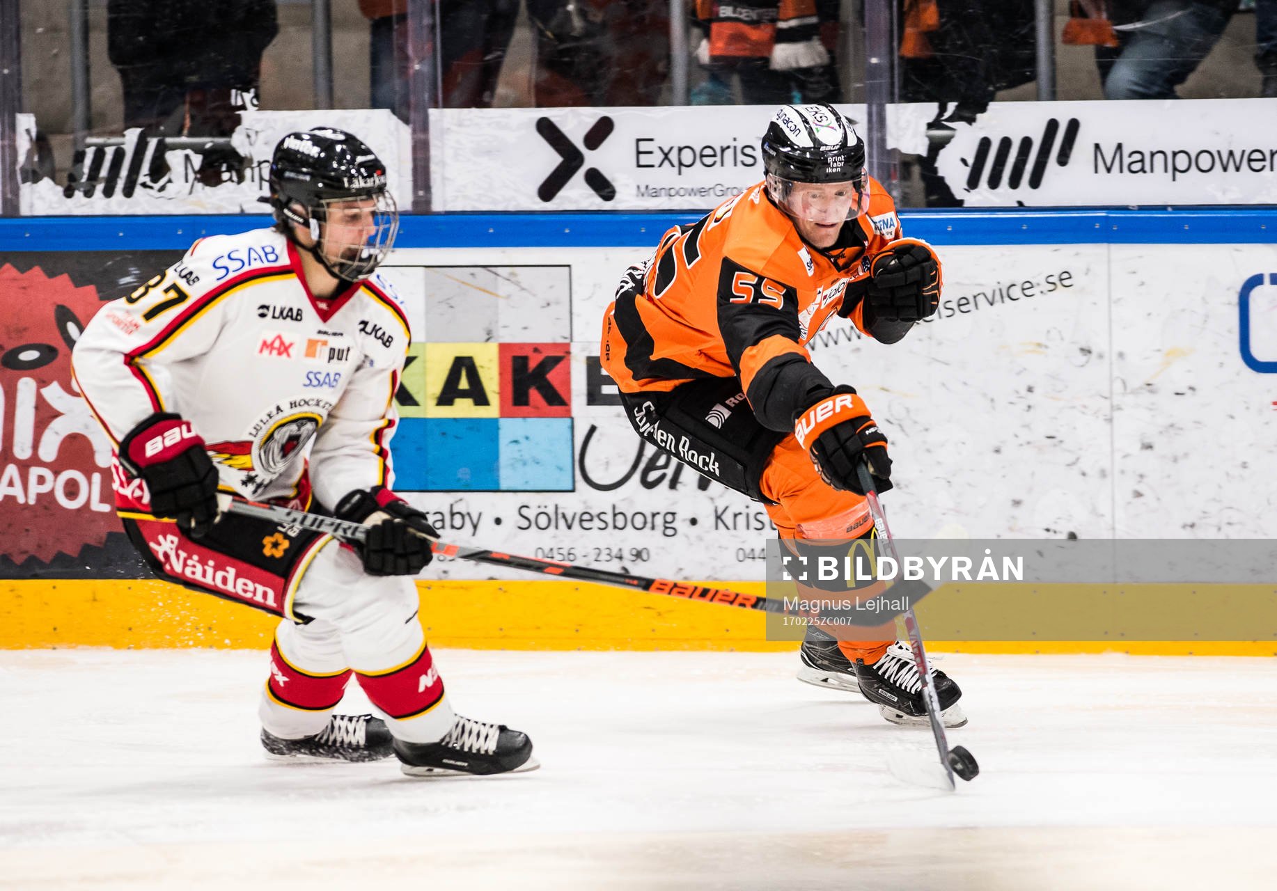 Luleås Isac Lundeström  och Karlskronas David Printz  i