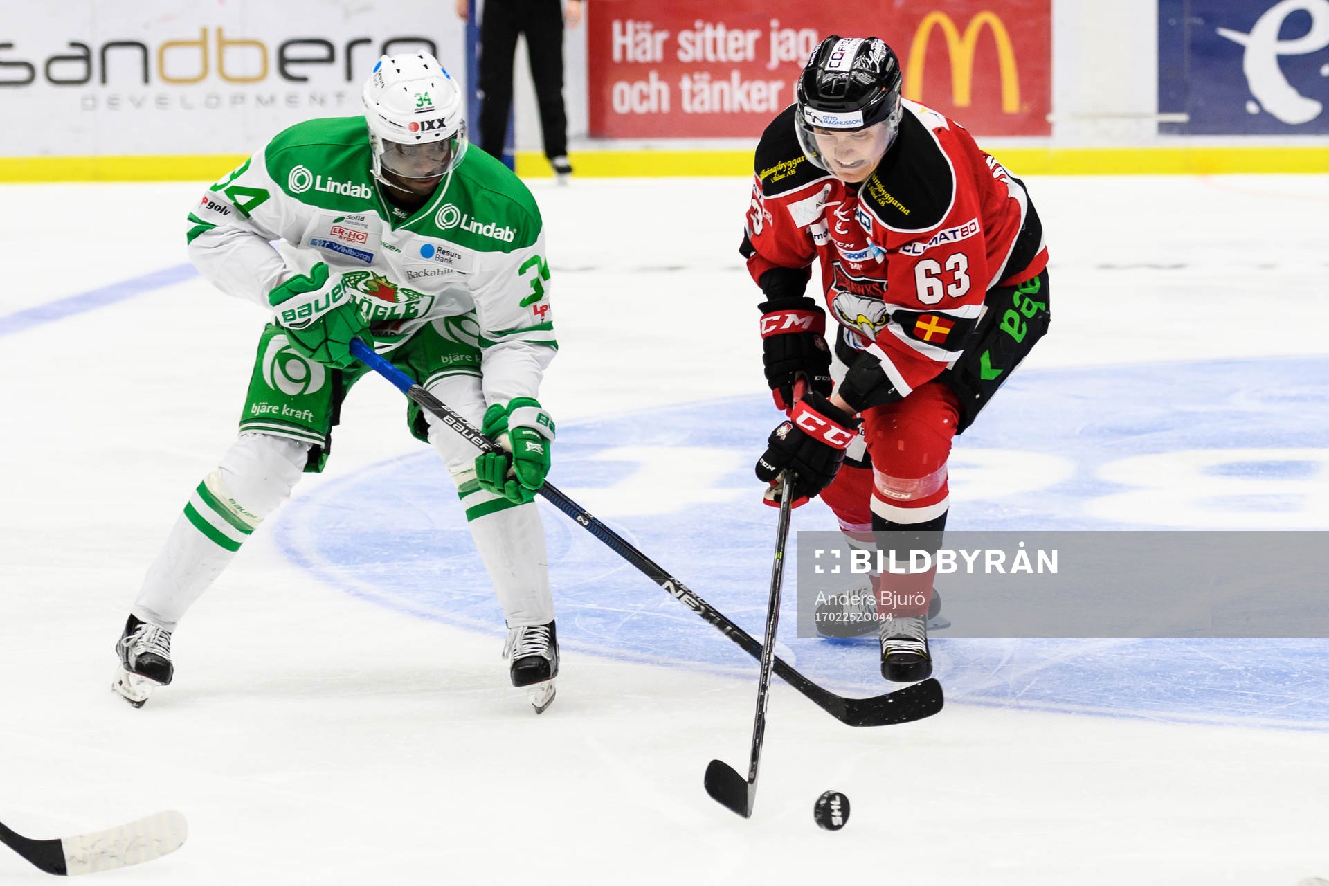 Rögles Edwin Hedberg och Malmö Redhawks Fredrik