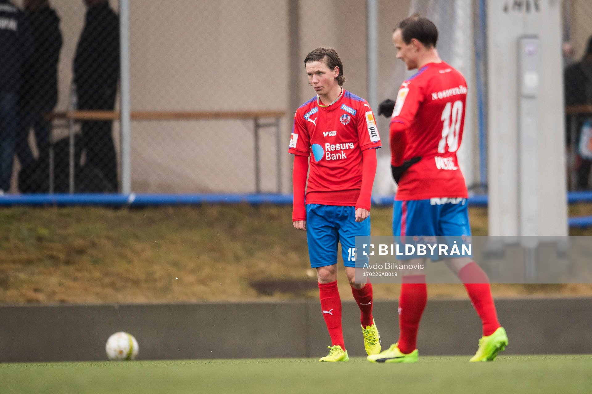 Helsingborgs Max Svensson och Anton Wede deppar