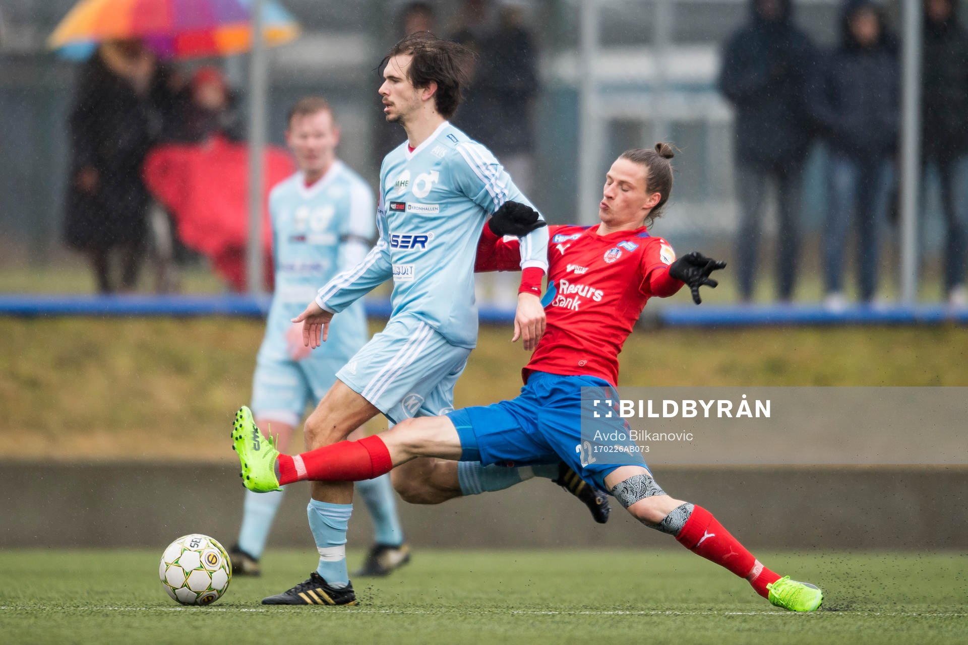 Helsingborgs Jesper Lange och Degerfors Sebastian Ohlsson