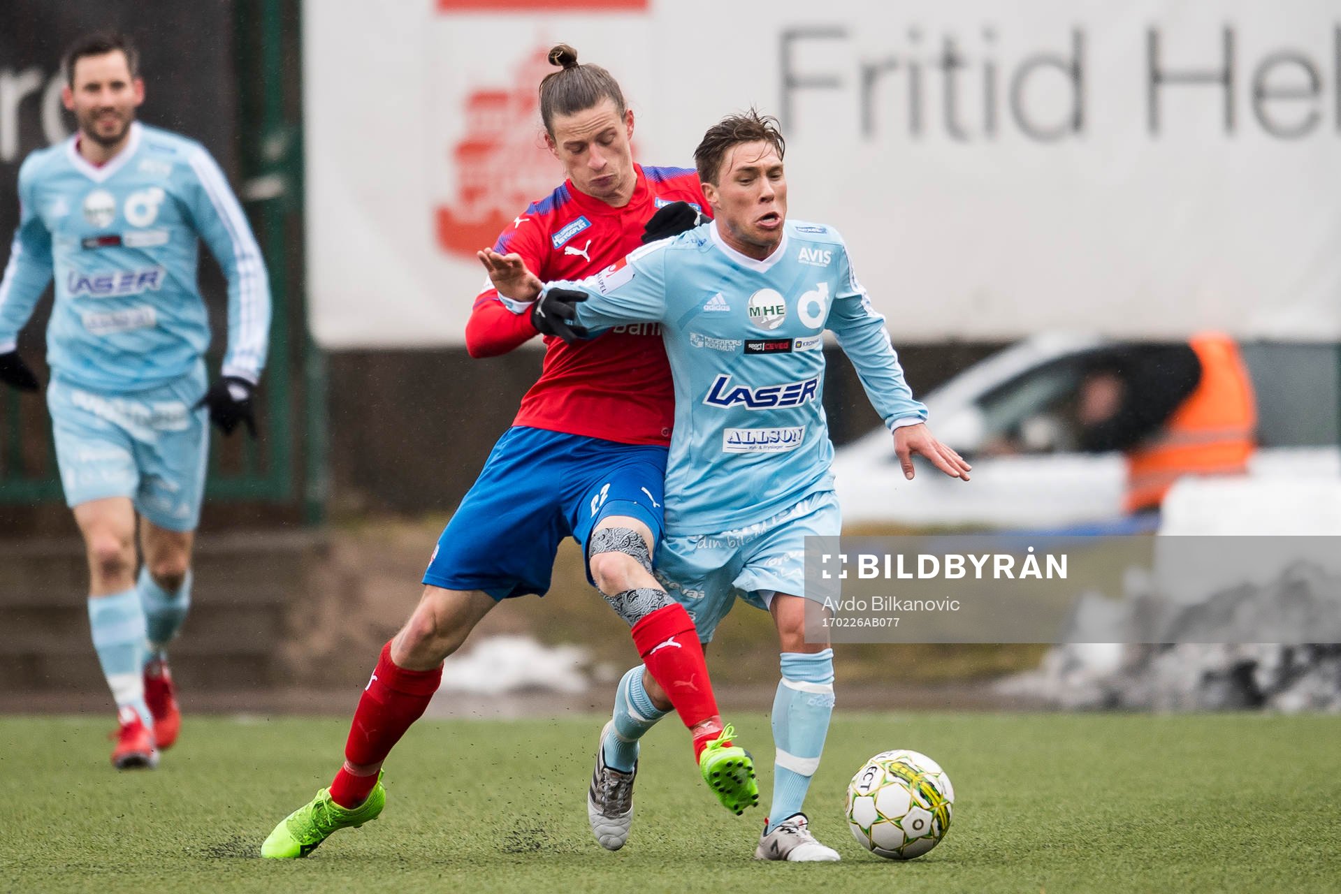 Helsingborgs Jesper Lange och Degerfors Nikola Ladan