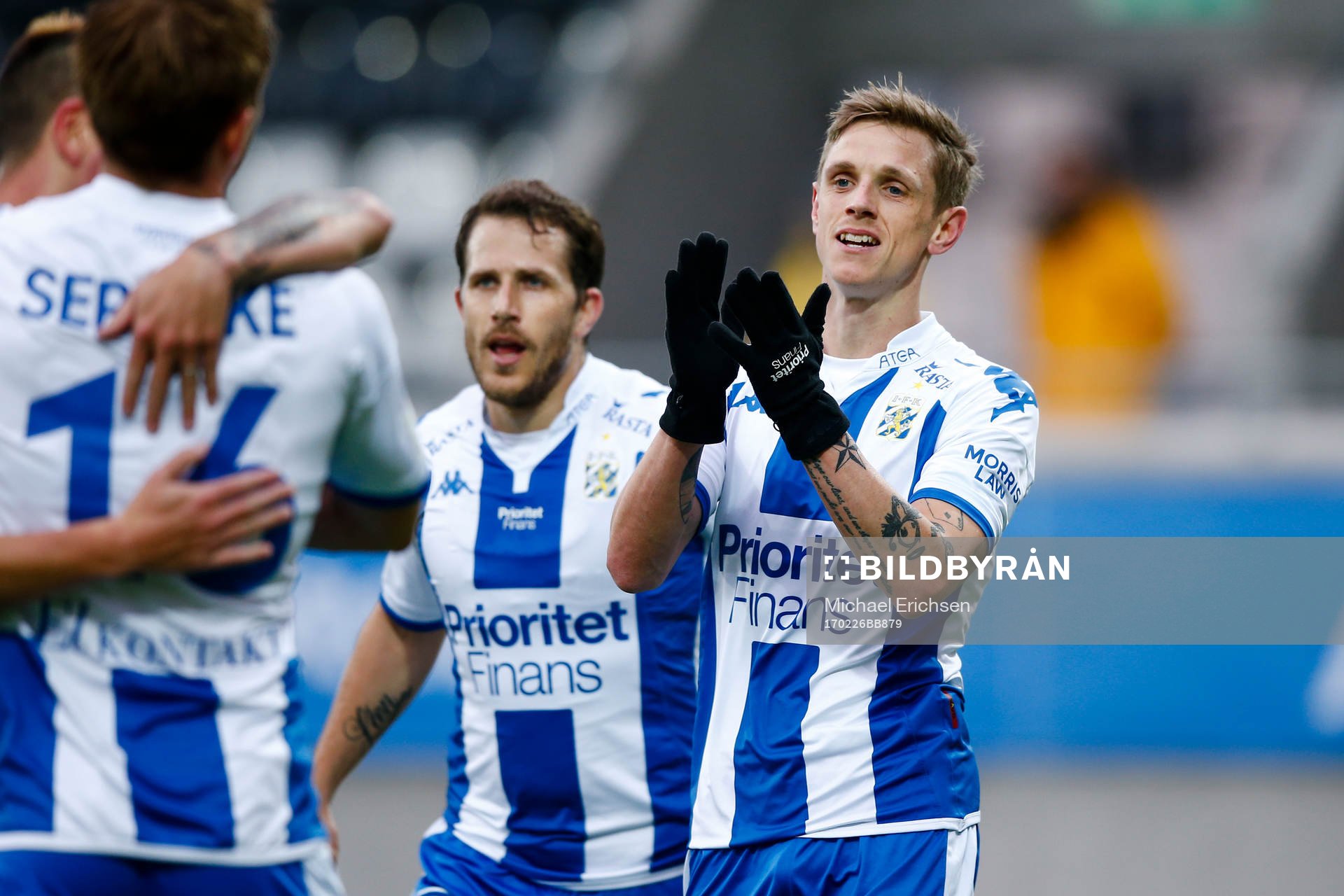 IFK Göteborgs Sören Rieks och Tobias Hysen jublar