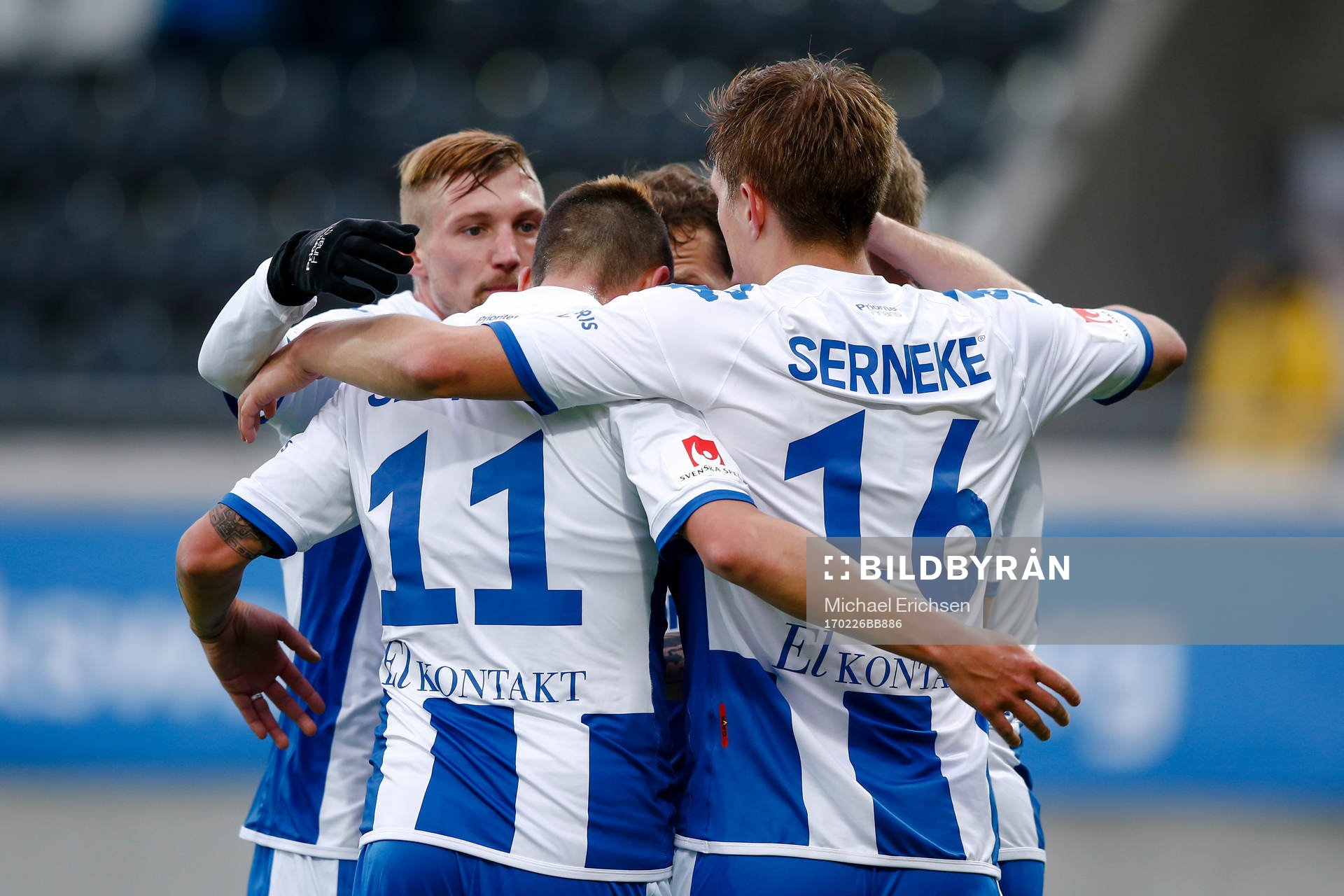 IFK Göteborgs spelare  jublar