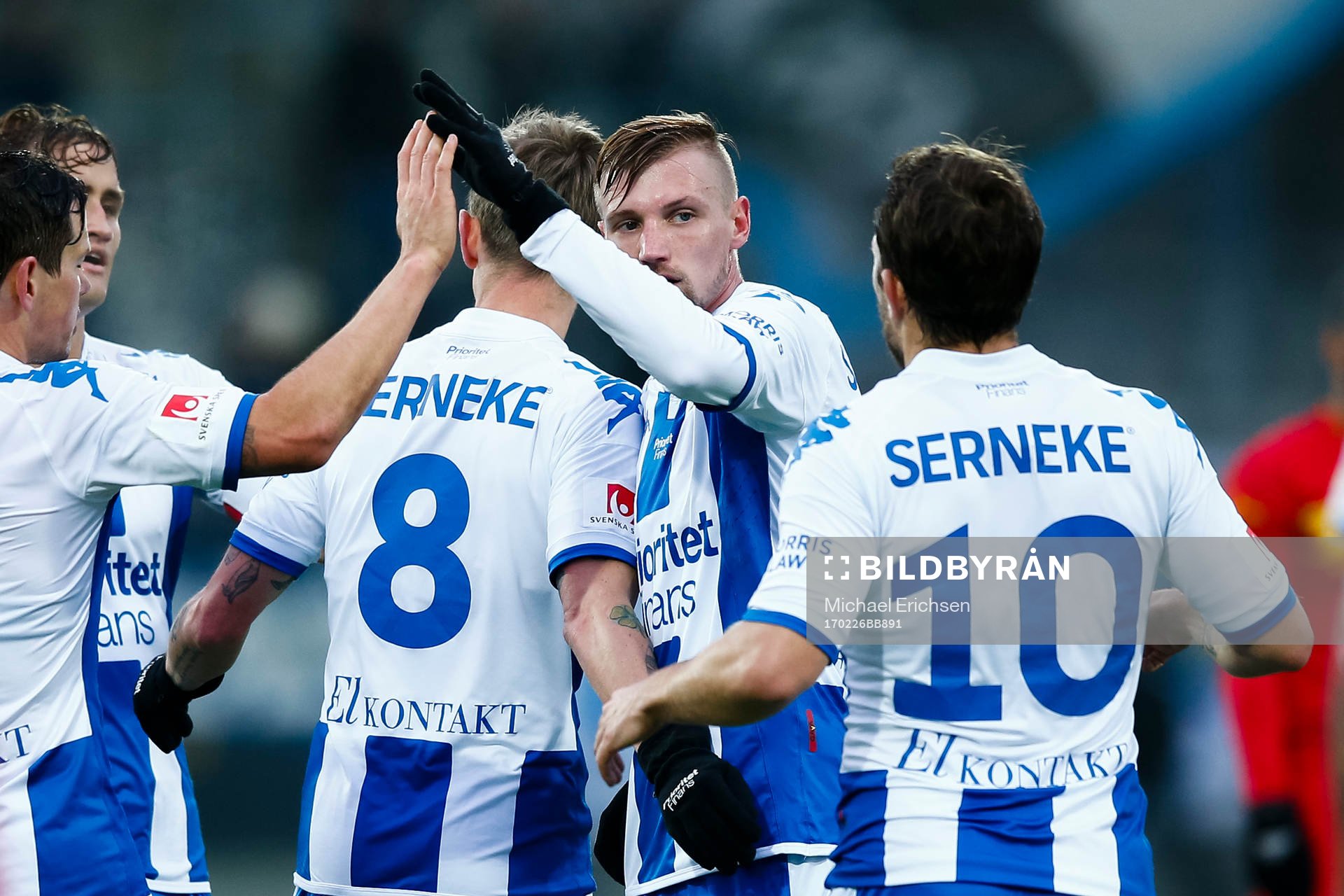 IFK Göteborgs spelare jublar