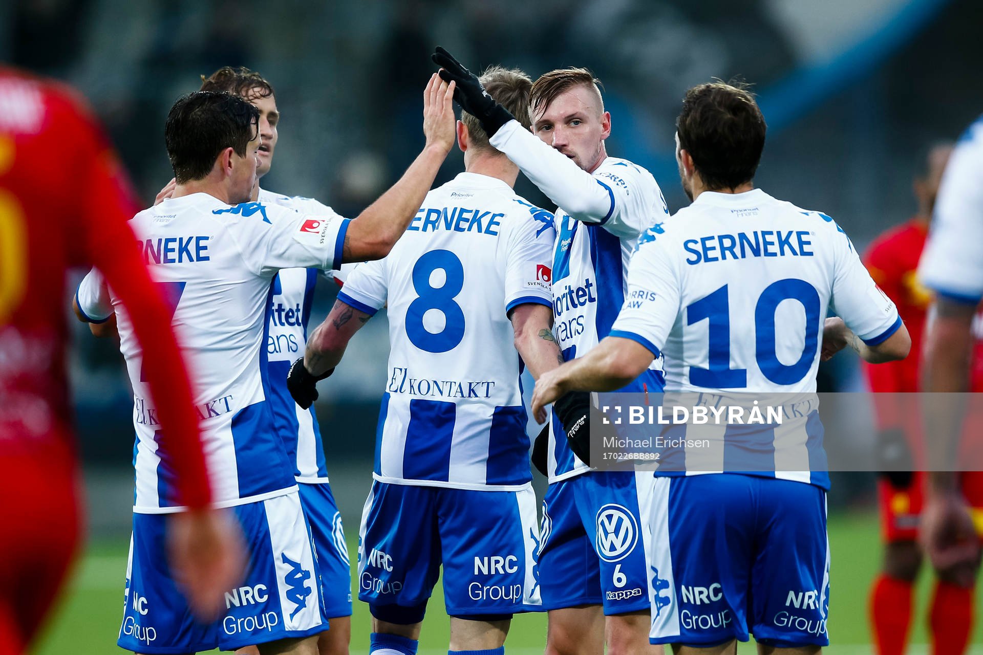 IFK Göteborgs spelare jublar