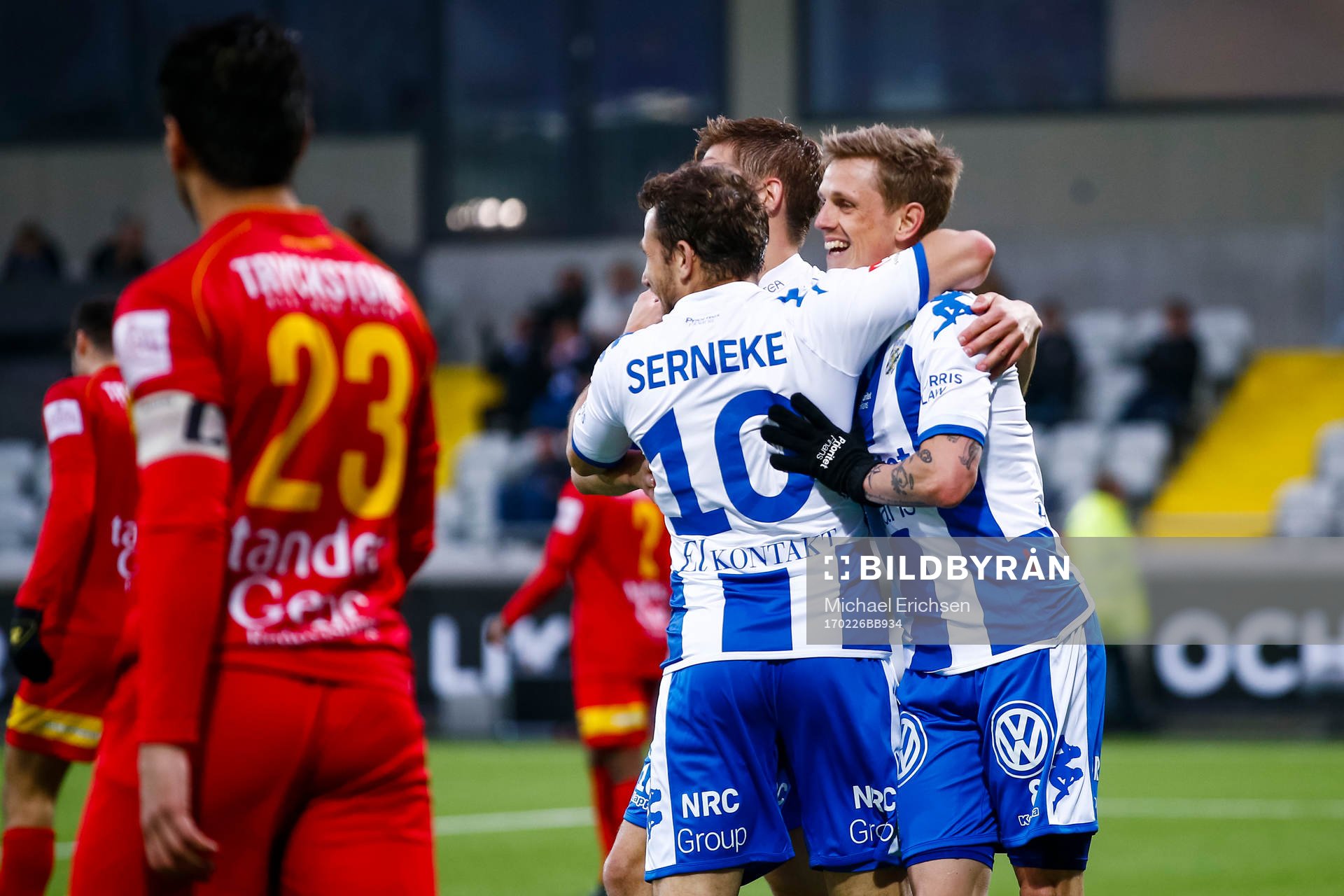 IFK Göteborgs Sören Rieks och Tobias Hysen jublar
