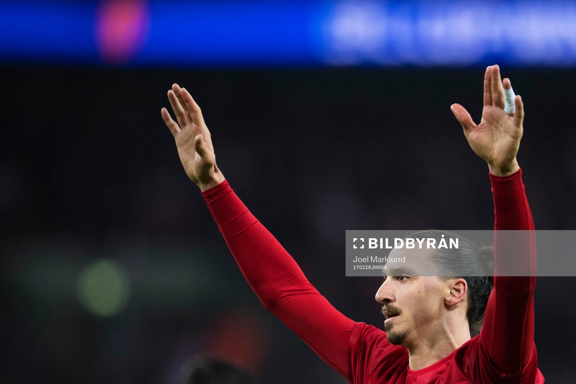 Manchester Uniteds Zlatan Ibrahimovic jublar