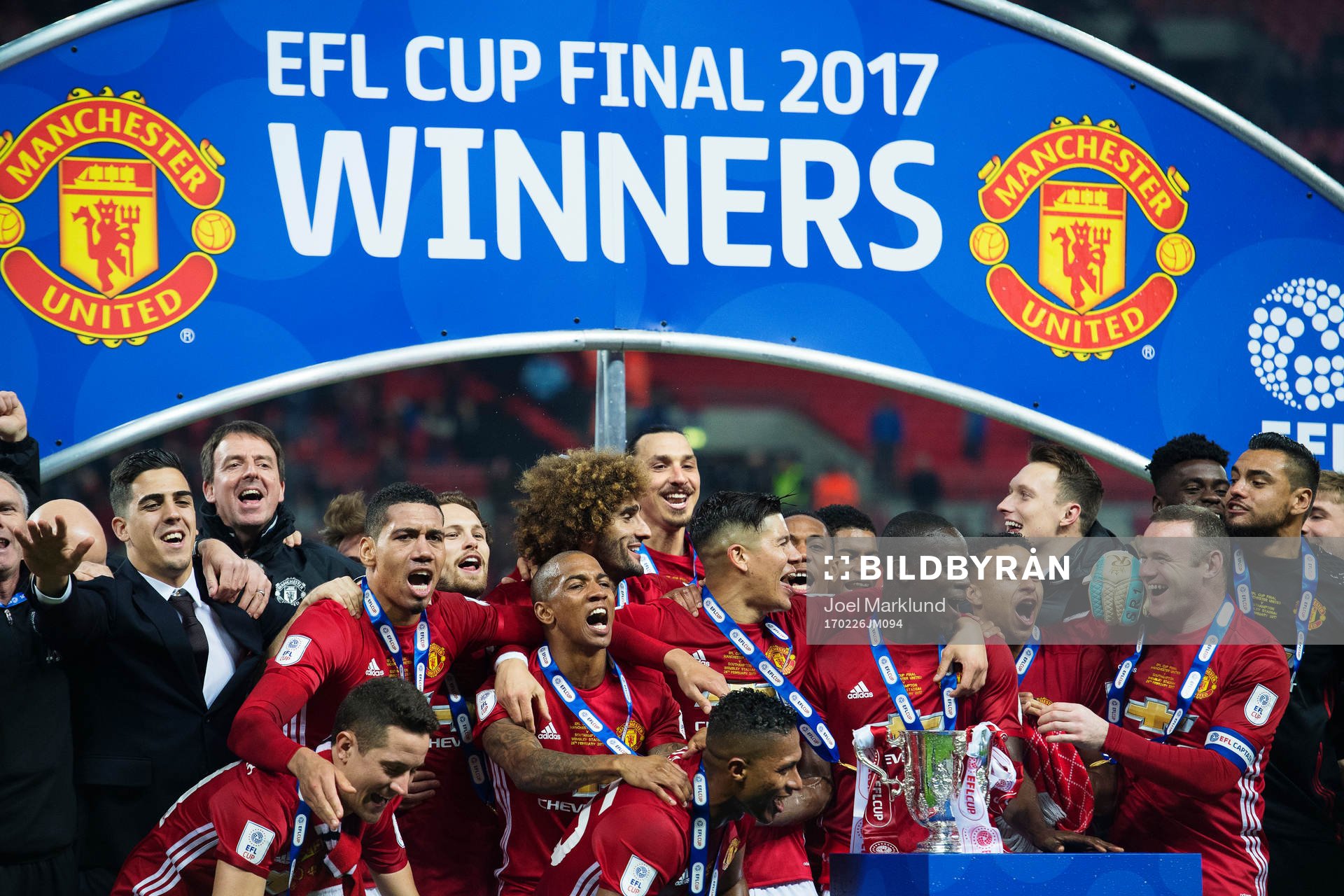 Manchester Uniteds Zlatan Ibrahimovic jublar
