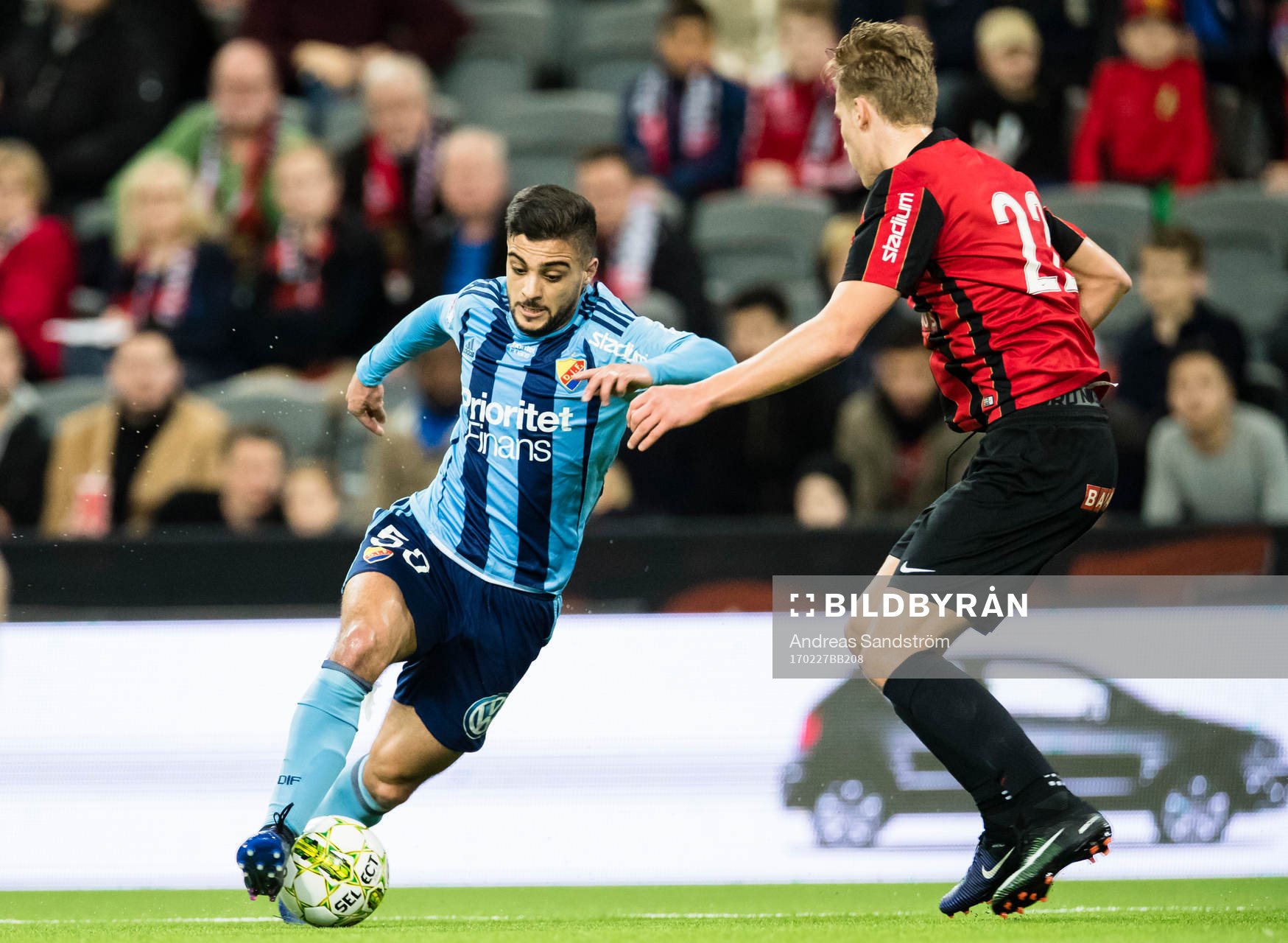 Djurgårdens Othman El Kabir utmanar Brommapojkarnas Felix