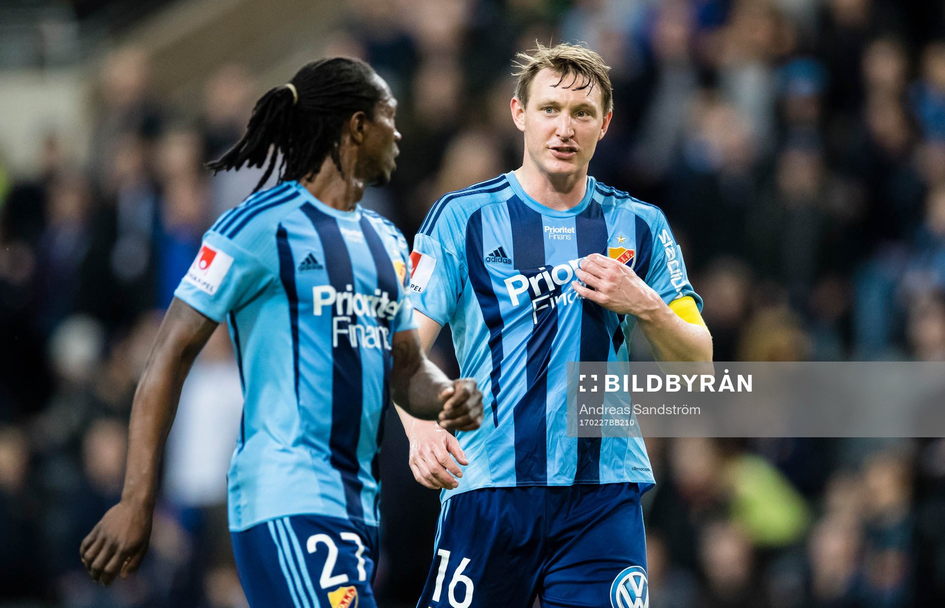 Djurgårdens Kim Källström samtalar med Djurgårdens