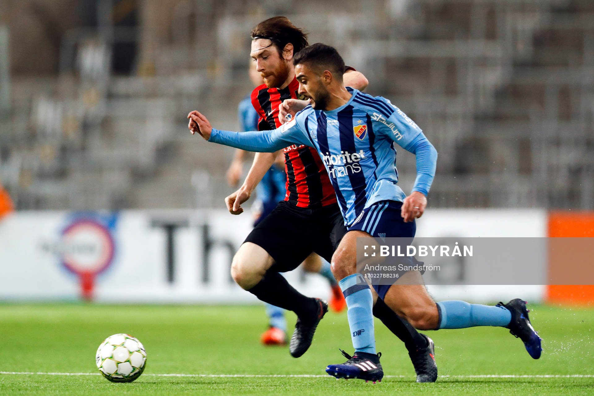 Djurgårdens Othman El Kabir och Brommapojkarnas Markus