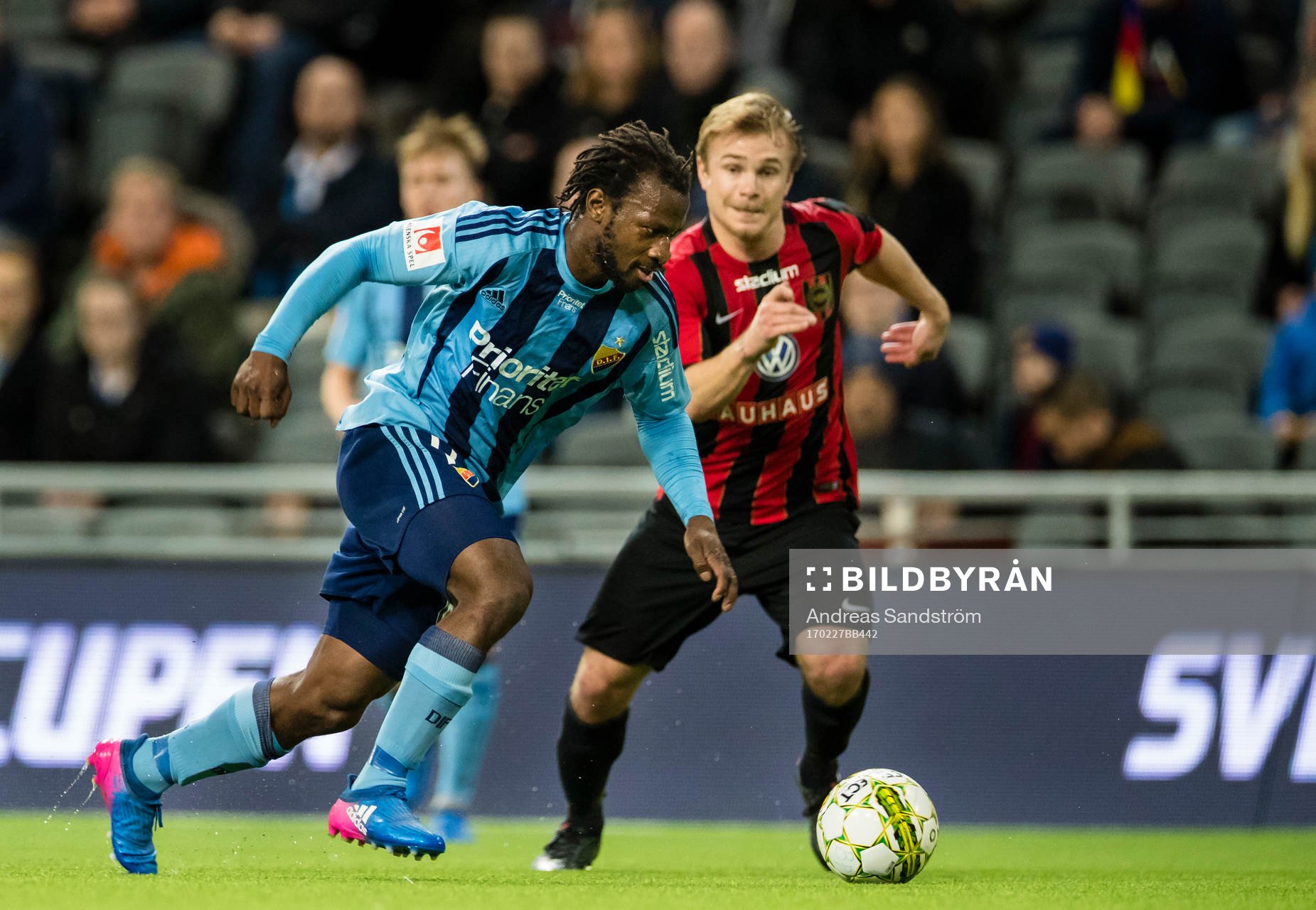 Djurgårdens Amadou Jawo och Brommapojkarnas Christopher