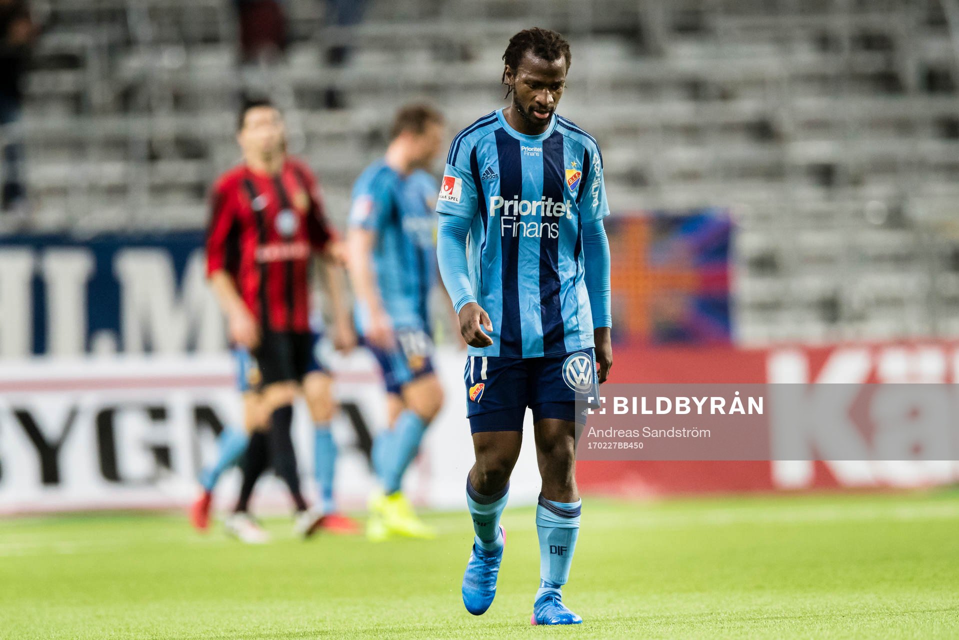 Djurgårdens Amadou Jawo deppar