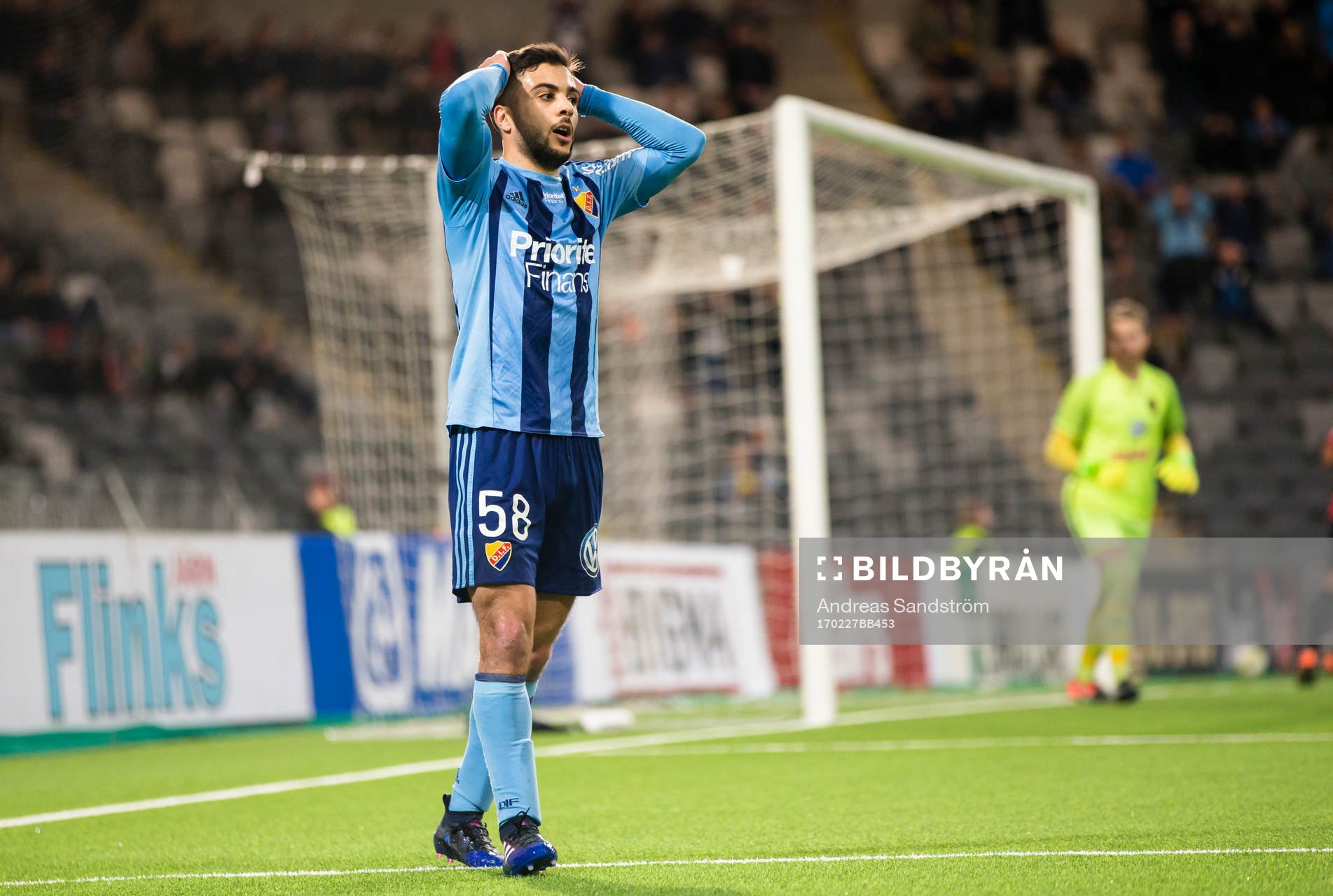 Djurgårdens Othman El Kabir reagerar