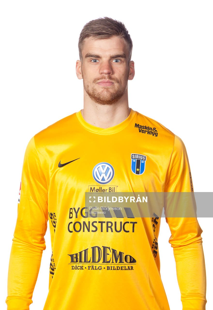 Sirius målvakt Lukas Jonsson