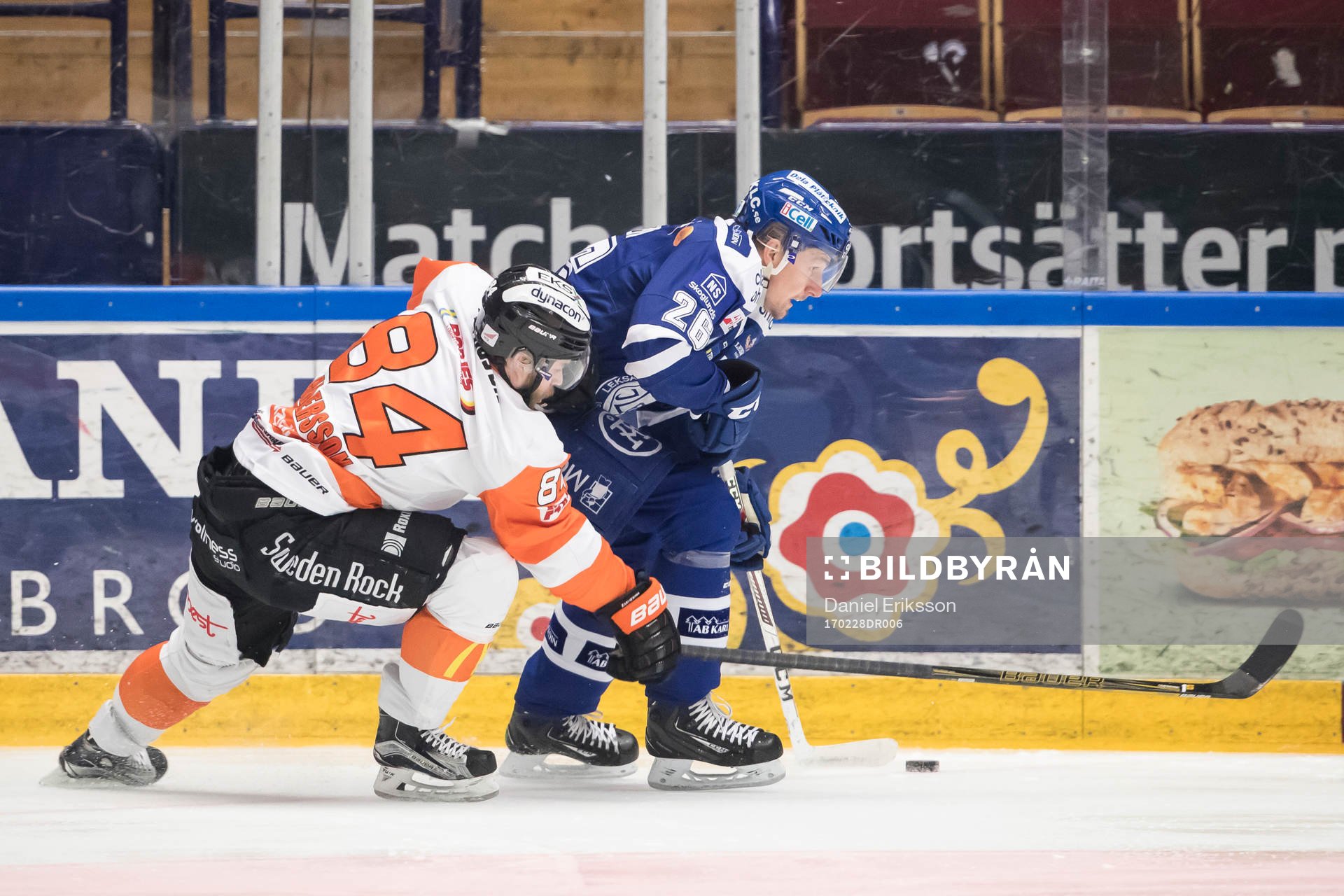 Karlskronas Jimmy Andersson och Leksands Patrik Norén i