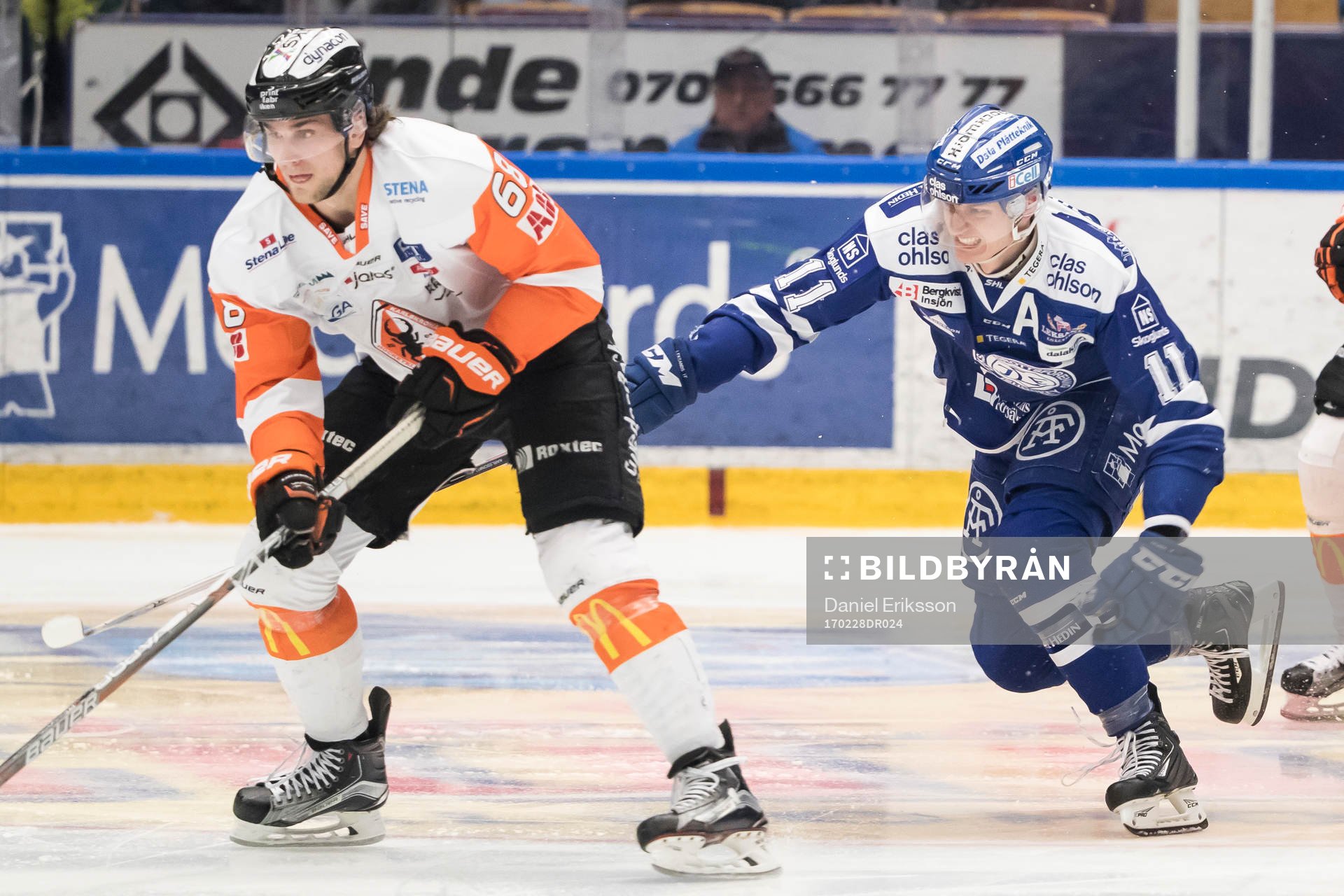 Leksands Martin Karlsson jagar Karlskronas Daniel