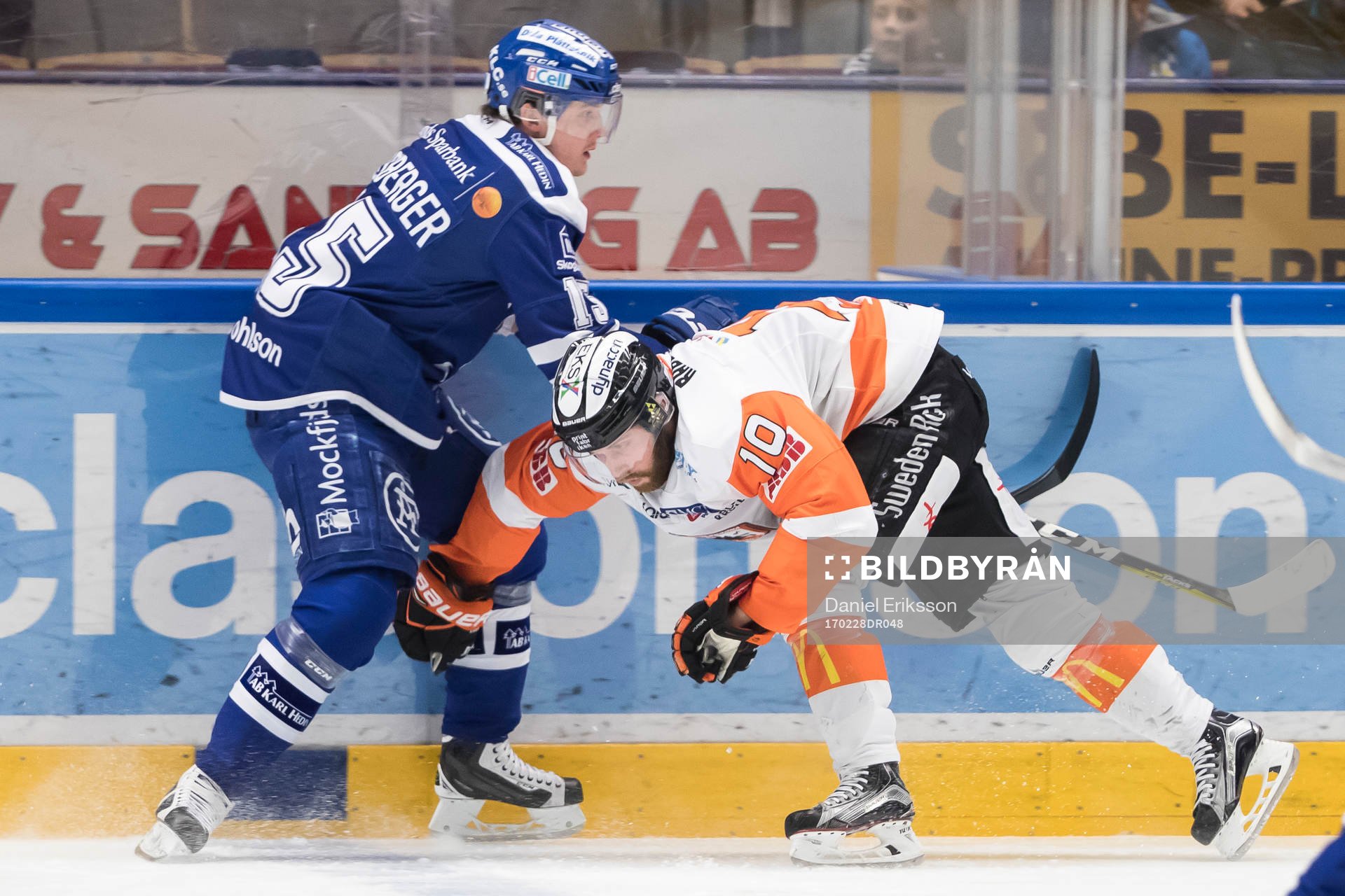Leksands Johan Porsberger och Karlskronas Mattias Guter i