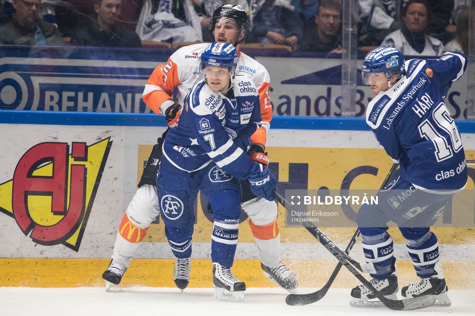 Leksands Johan Olofsson och Karlskronas Robin Gartner och