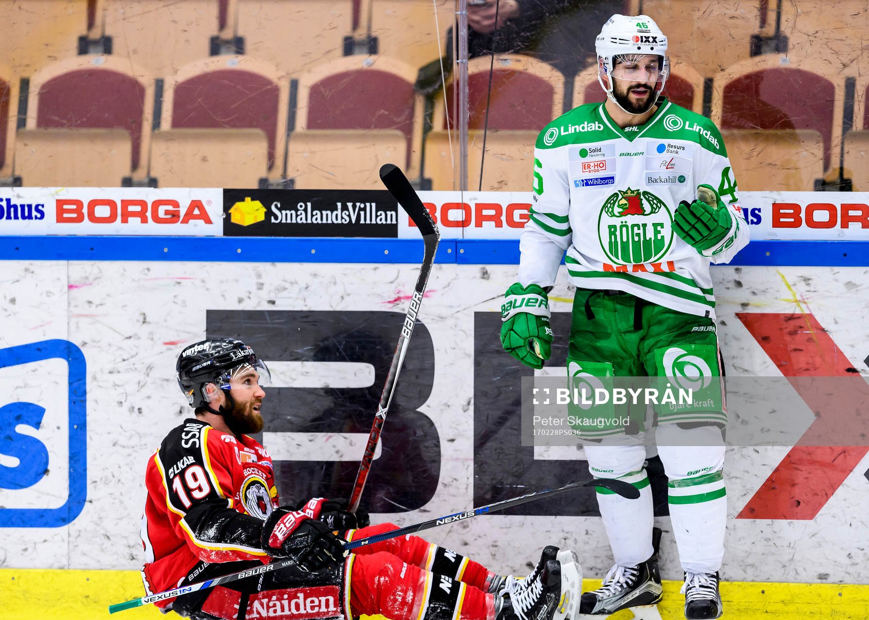 Luleås Jacob Lagacé och Rögles Kevin Marshall