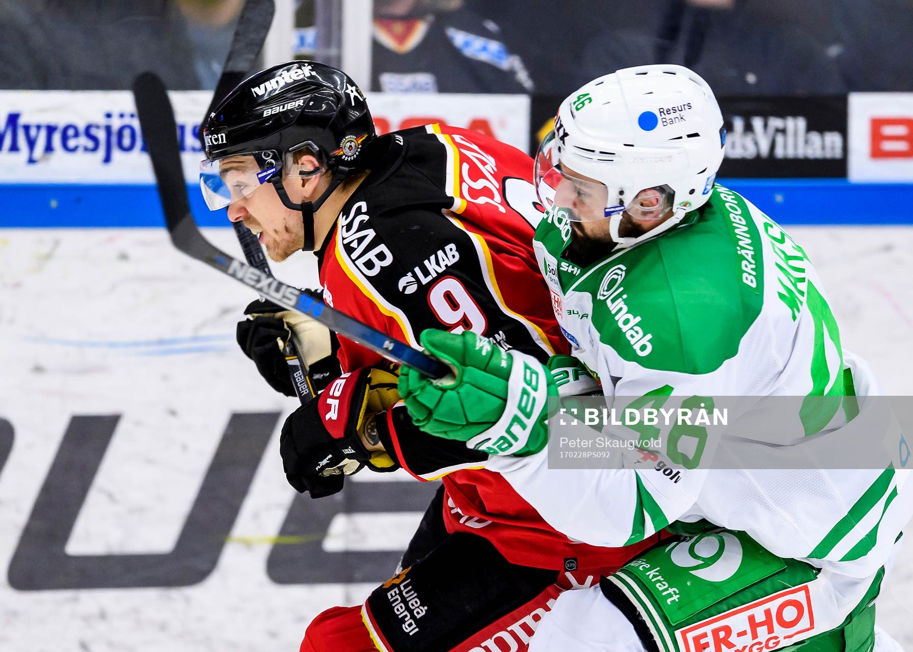 Luleås Johan Forsberg och Rögles Kevin Marshall