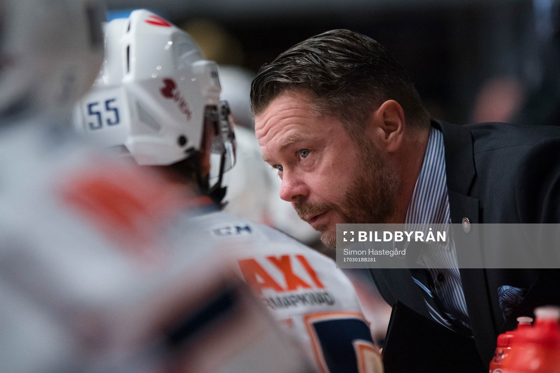 Växjös  assisterande tränare Fredrik Hellgren