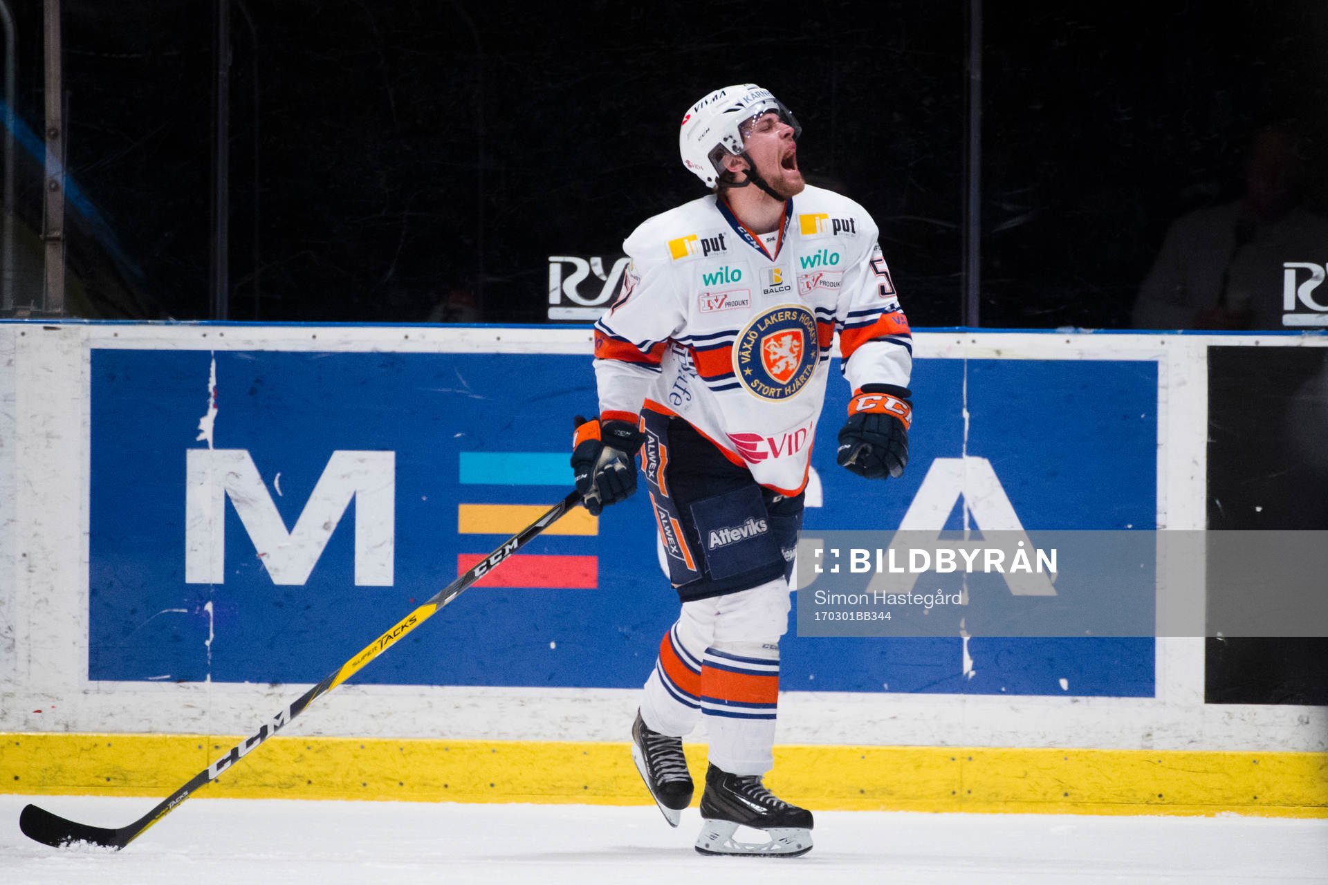 Växjös Arvid Lundberg har ont