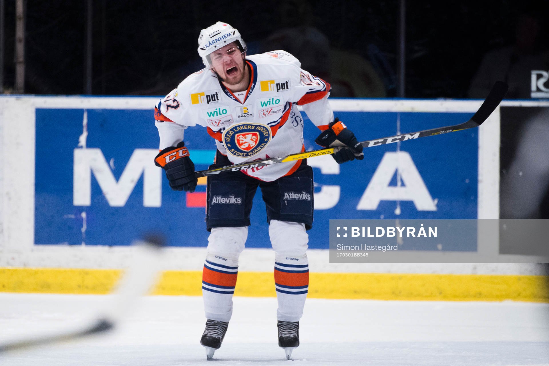 Växjös Arvid Lundberg har ont