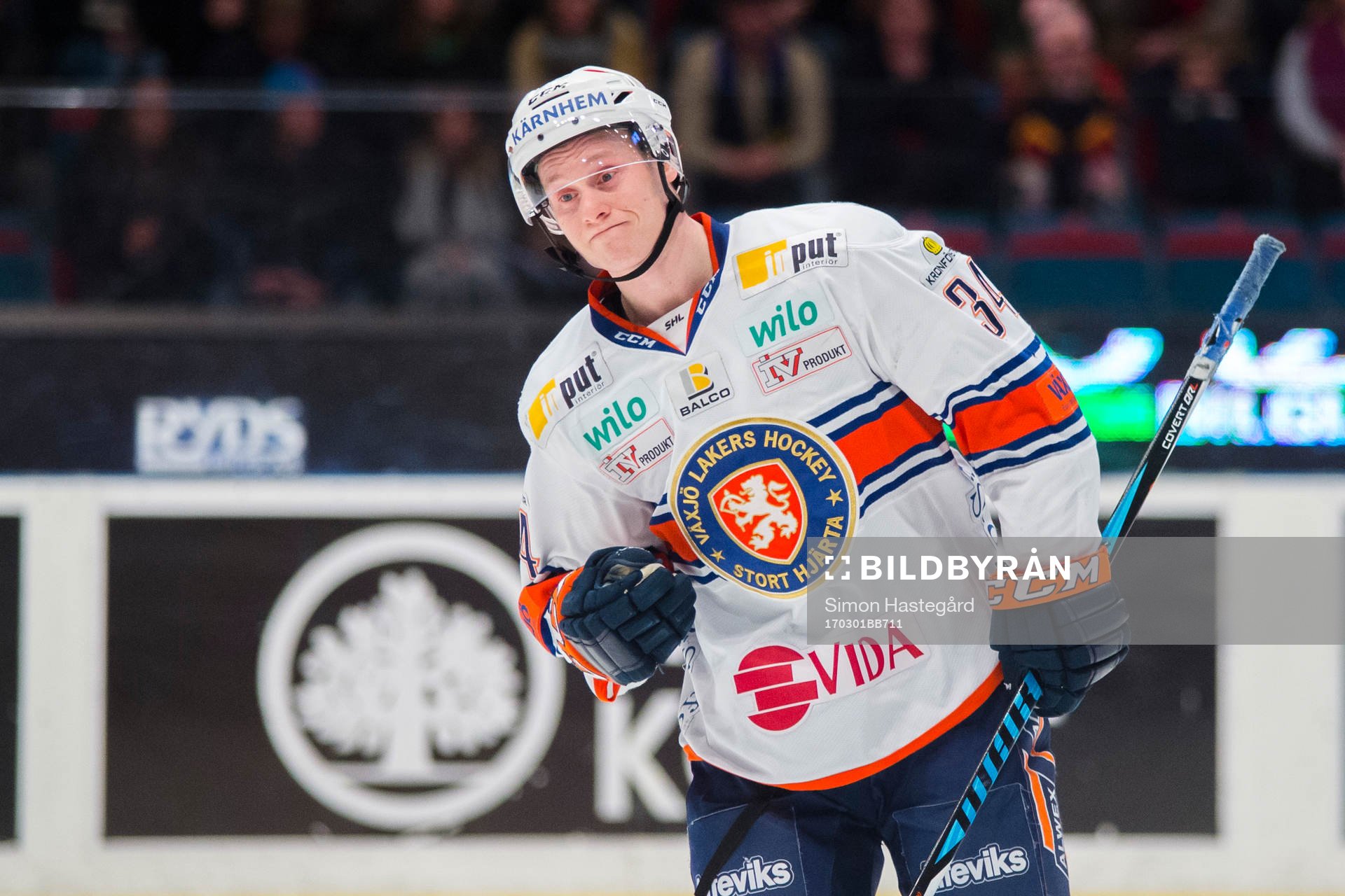 Växjös Olli Palola jublar