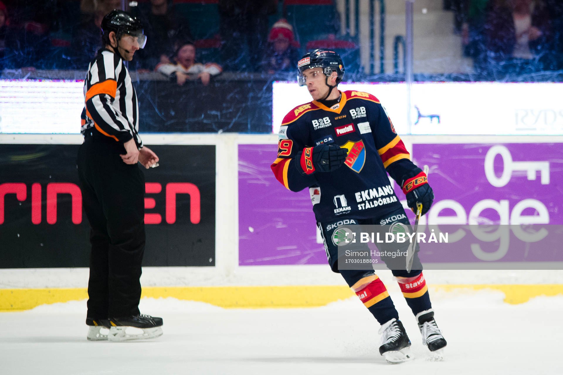 Djurgårdens Matt Anderson jublar