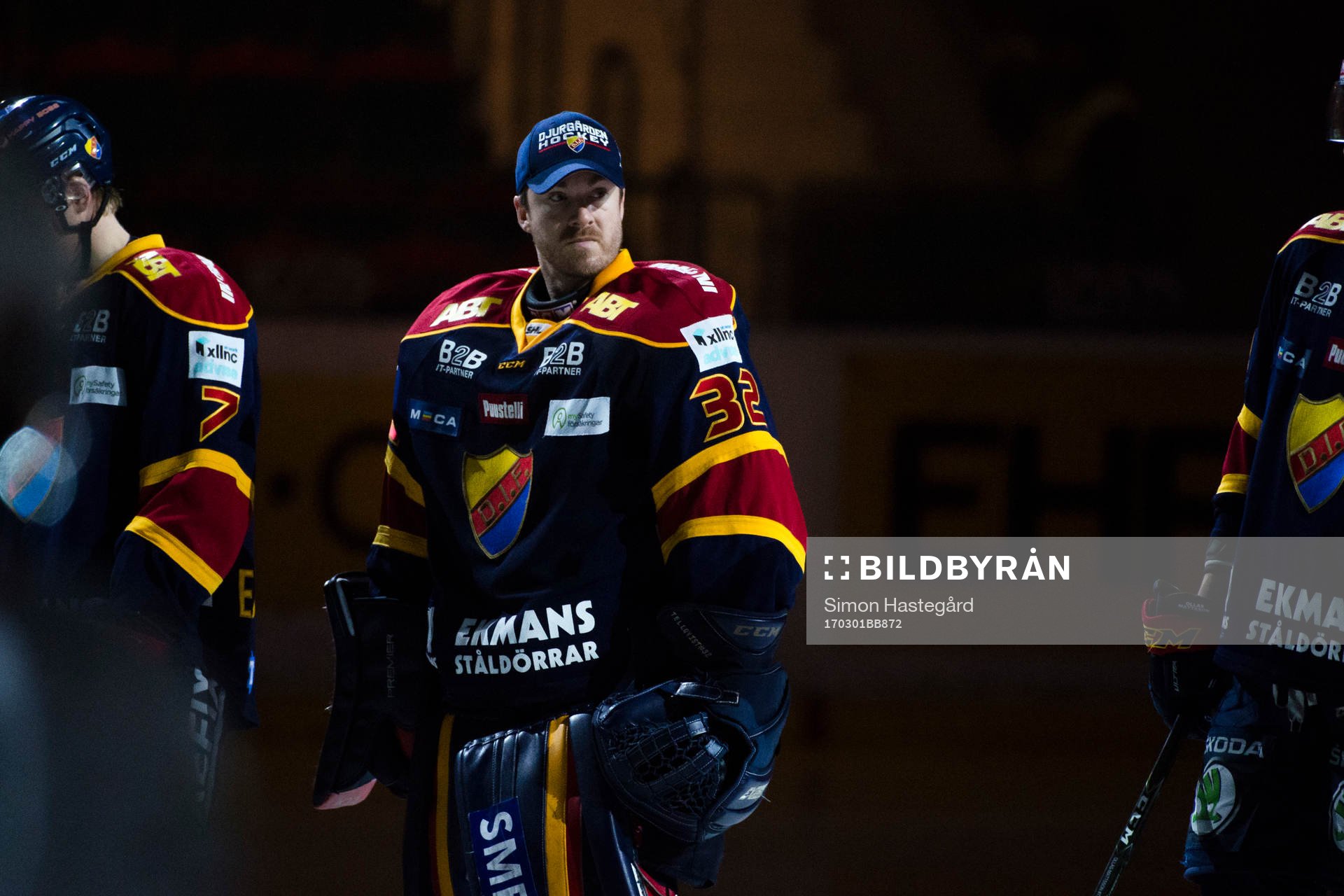 Djurgårdens målvakt Mikael Tellqvist före