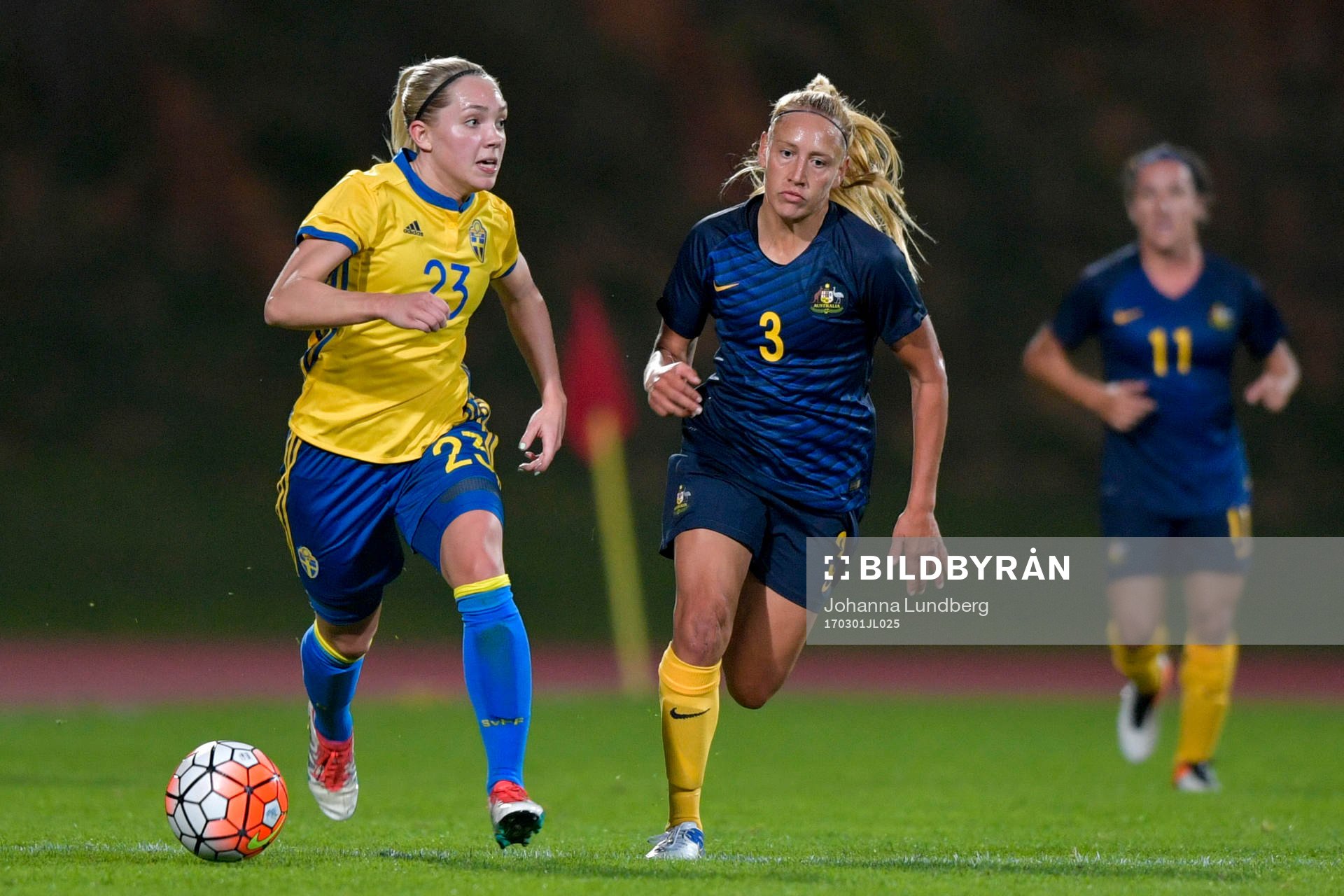 Sveriges Elin Rubensson och Australiens Gema Simon