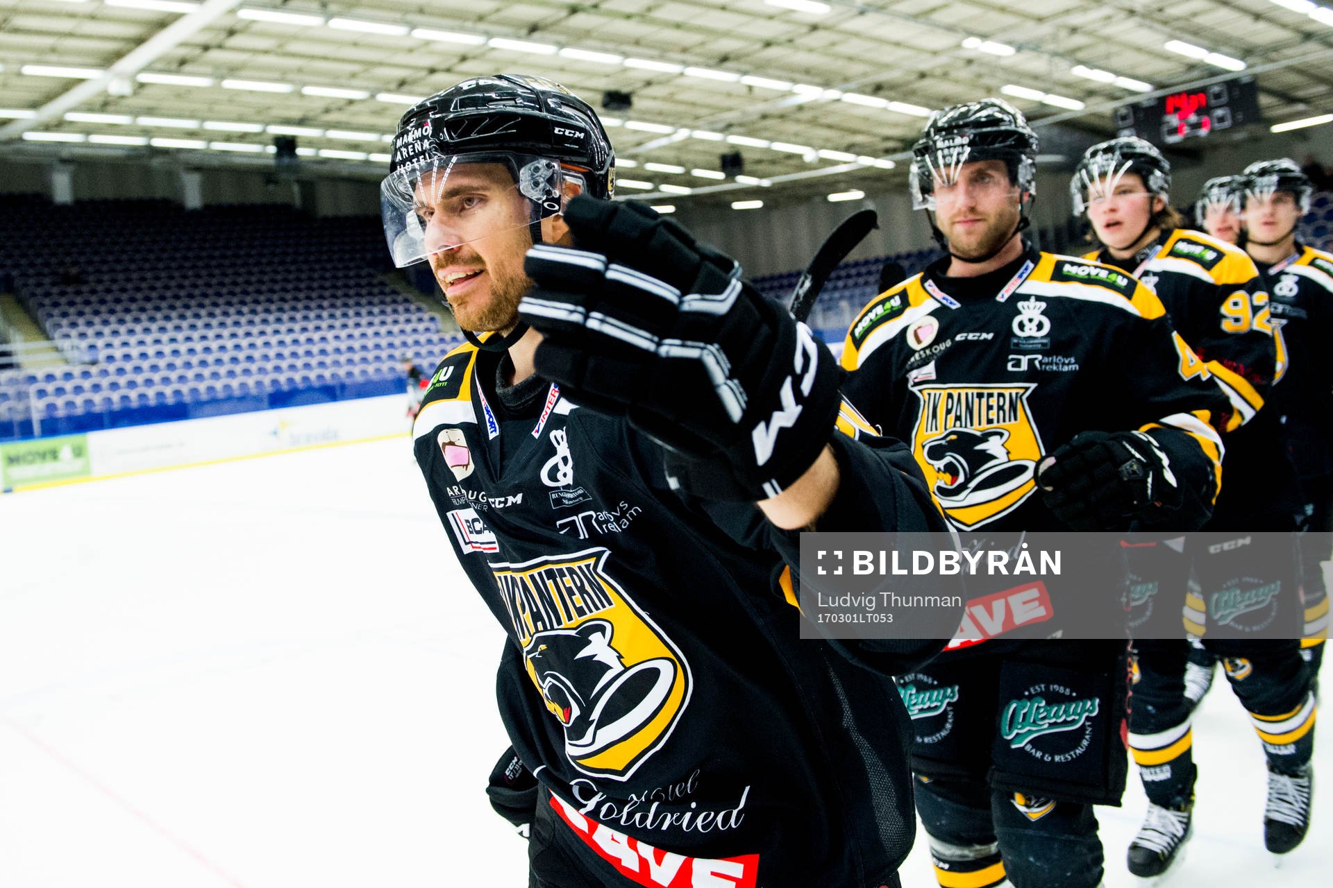 Panterns Mattias Persson jublar