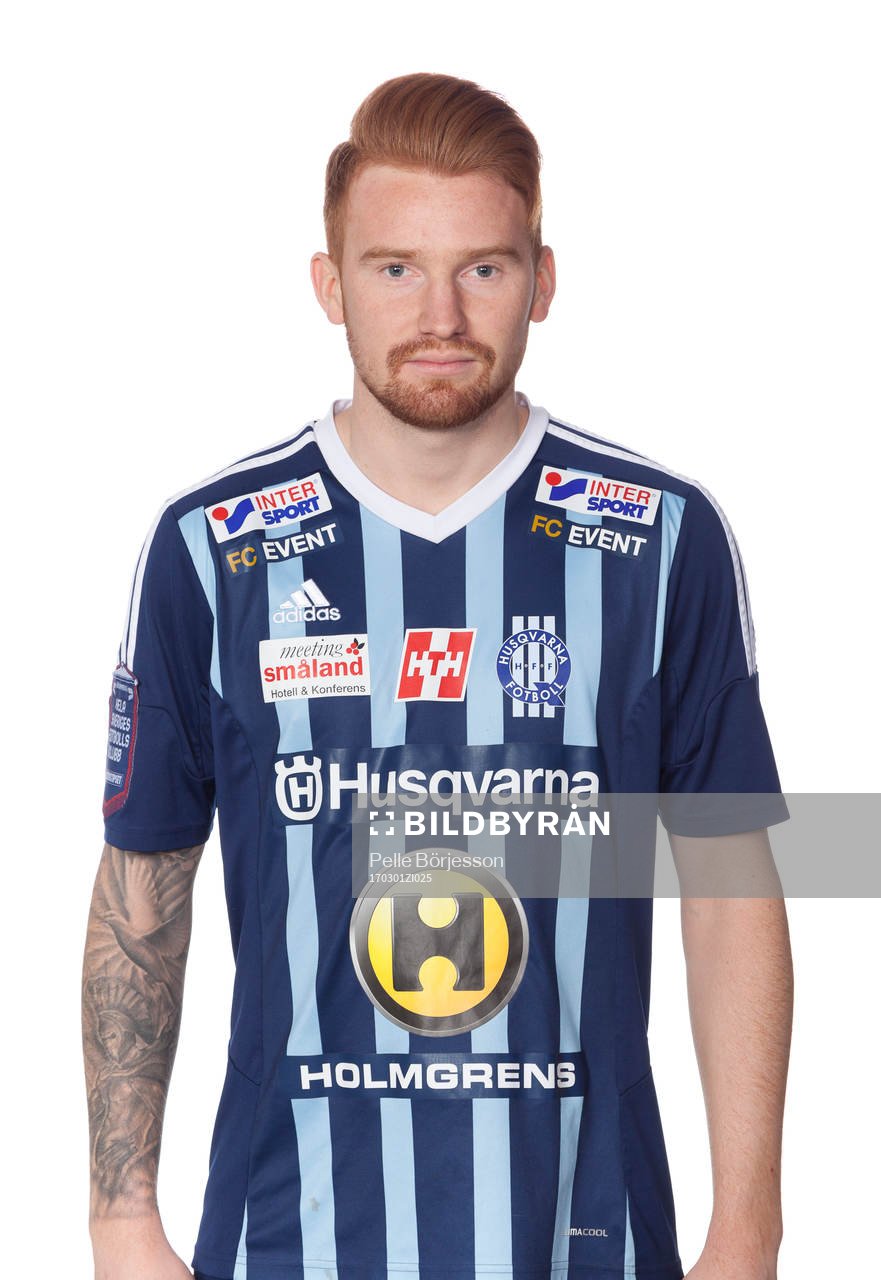 Husqvarnas Anton Henningsson poserar för ett porträtt den 1 mars 2017 i Husqvarna. 