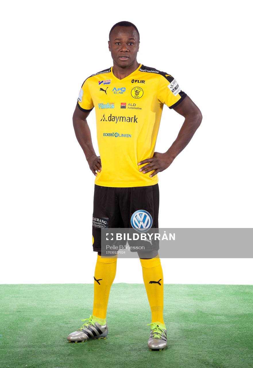 Frejs Nsima Peter poserar för ett porträtt den 1 mars 2017 i Stockholm.