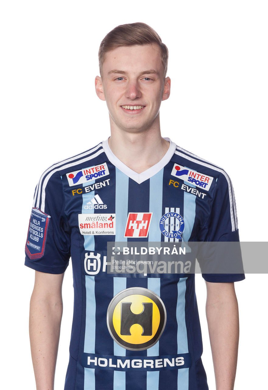 Husqvarnas Viktor Torstensson poserar för ett porträtt den 1 mars 2017 i Husqvarna. 