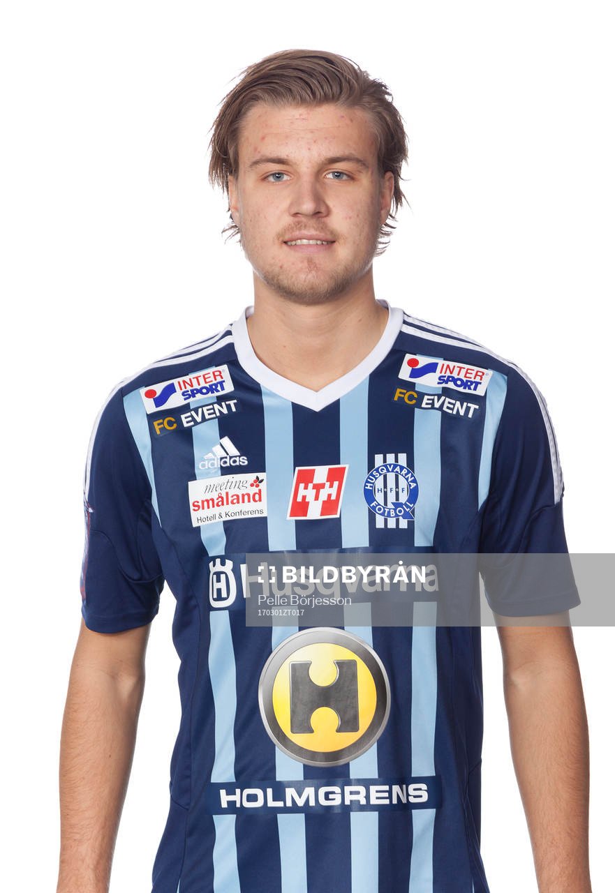 Husqvarnas Simon Dimitrijevic poserar för ett porträtt den 1 mars 2017 i Husqvarna. 