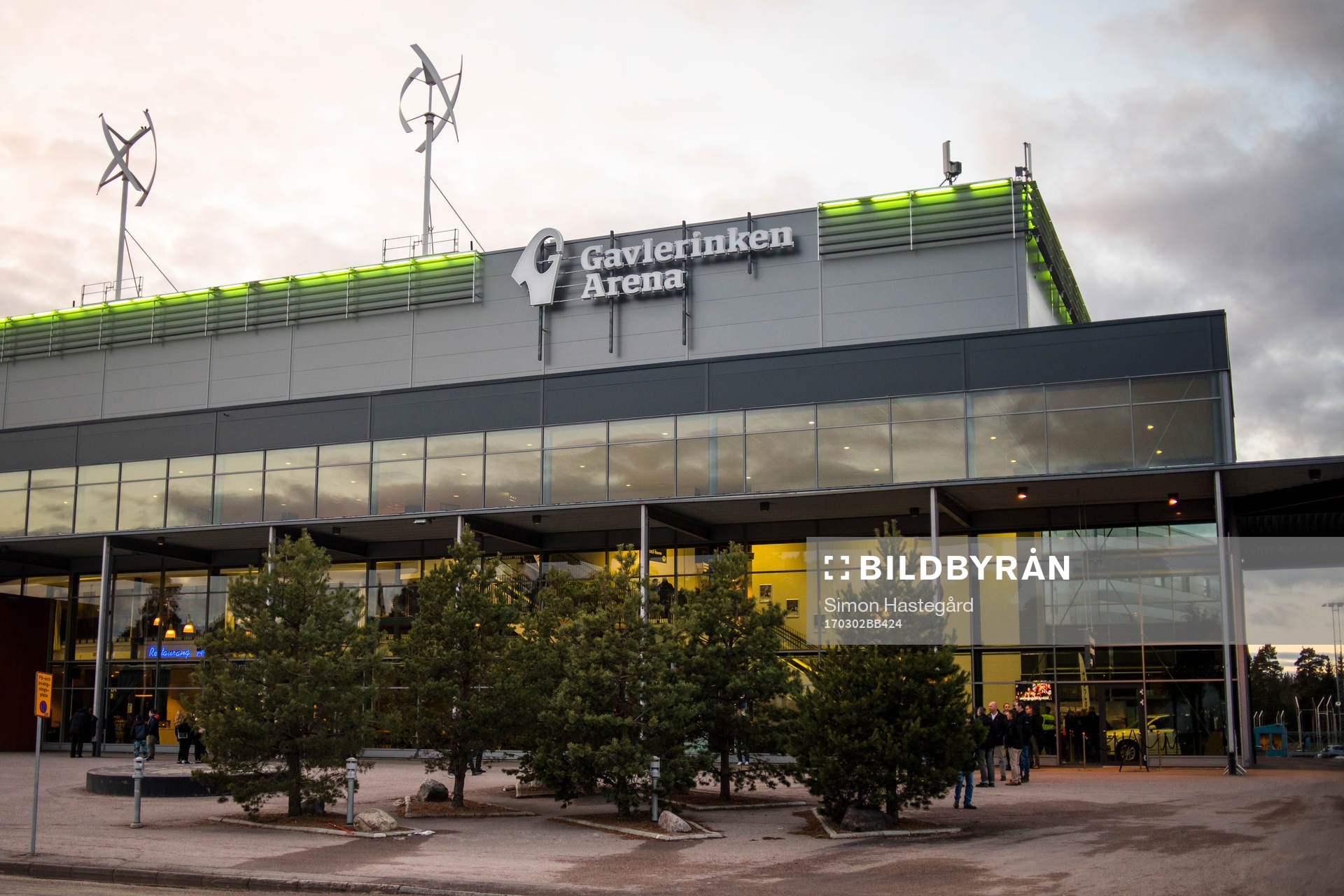 Gavlerinken Arena före ishockeymatchen i SHL mellan