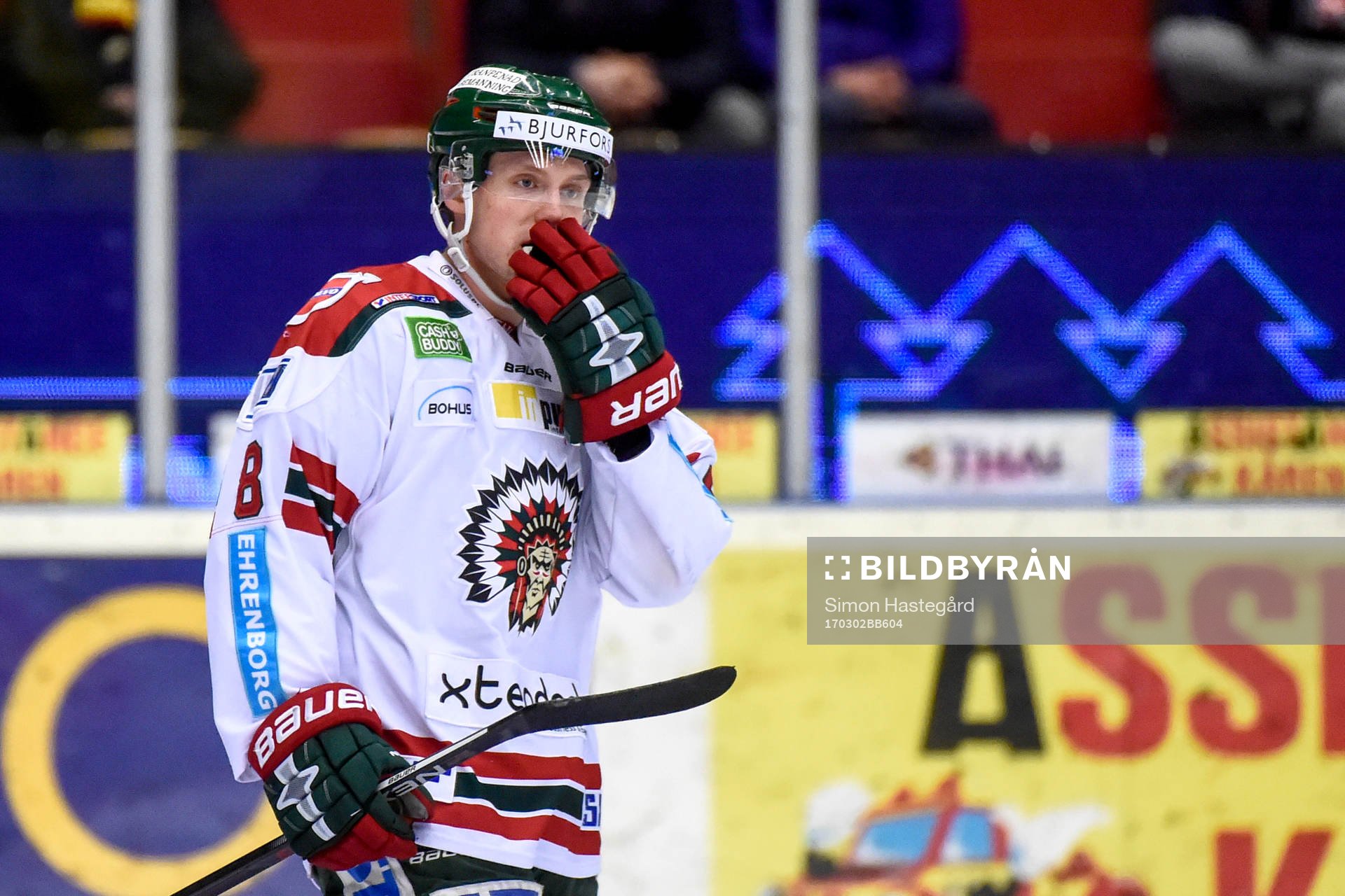 Frölundas John Nyberg jublar