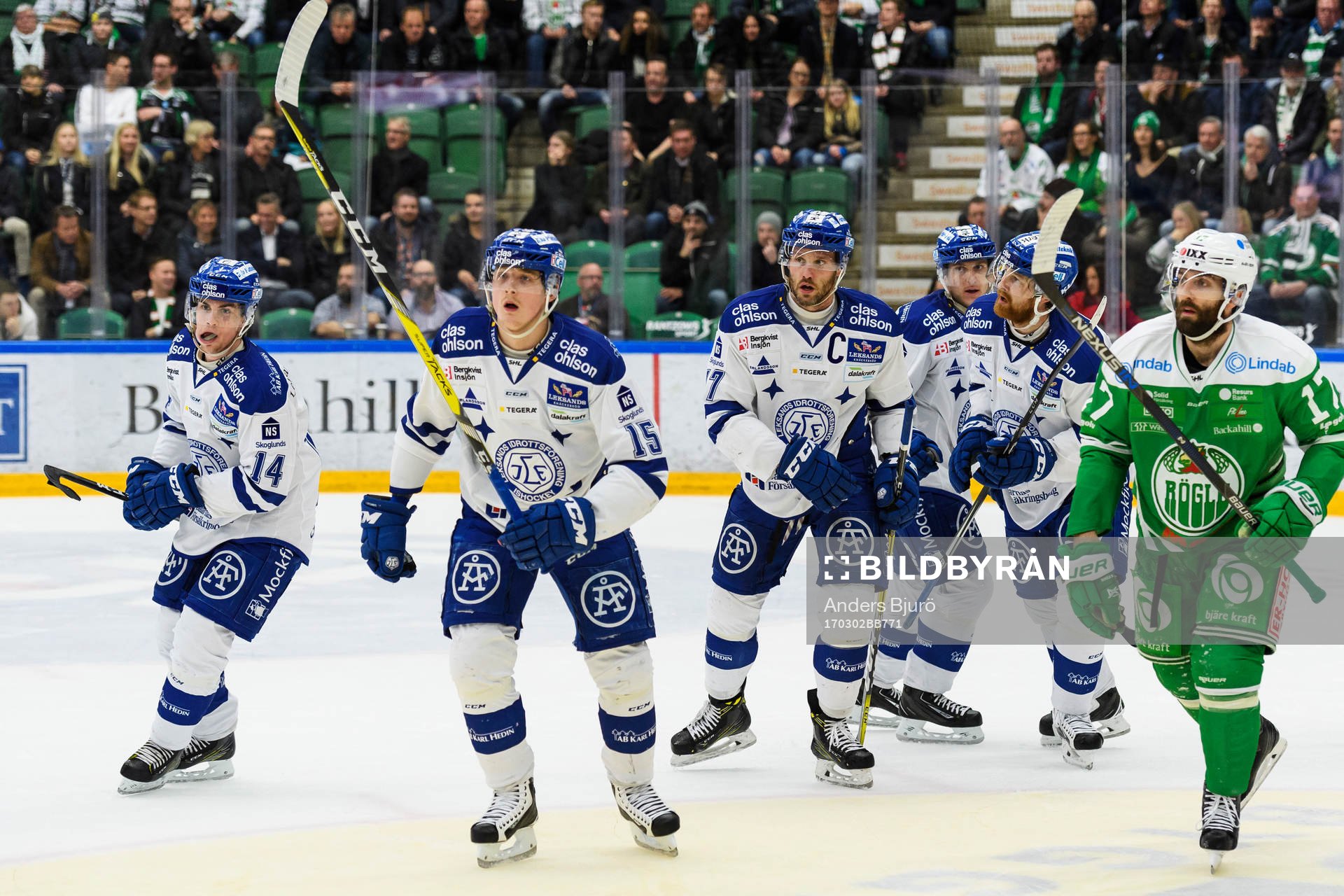 Leksands spelare jublar