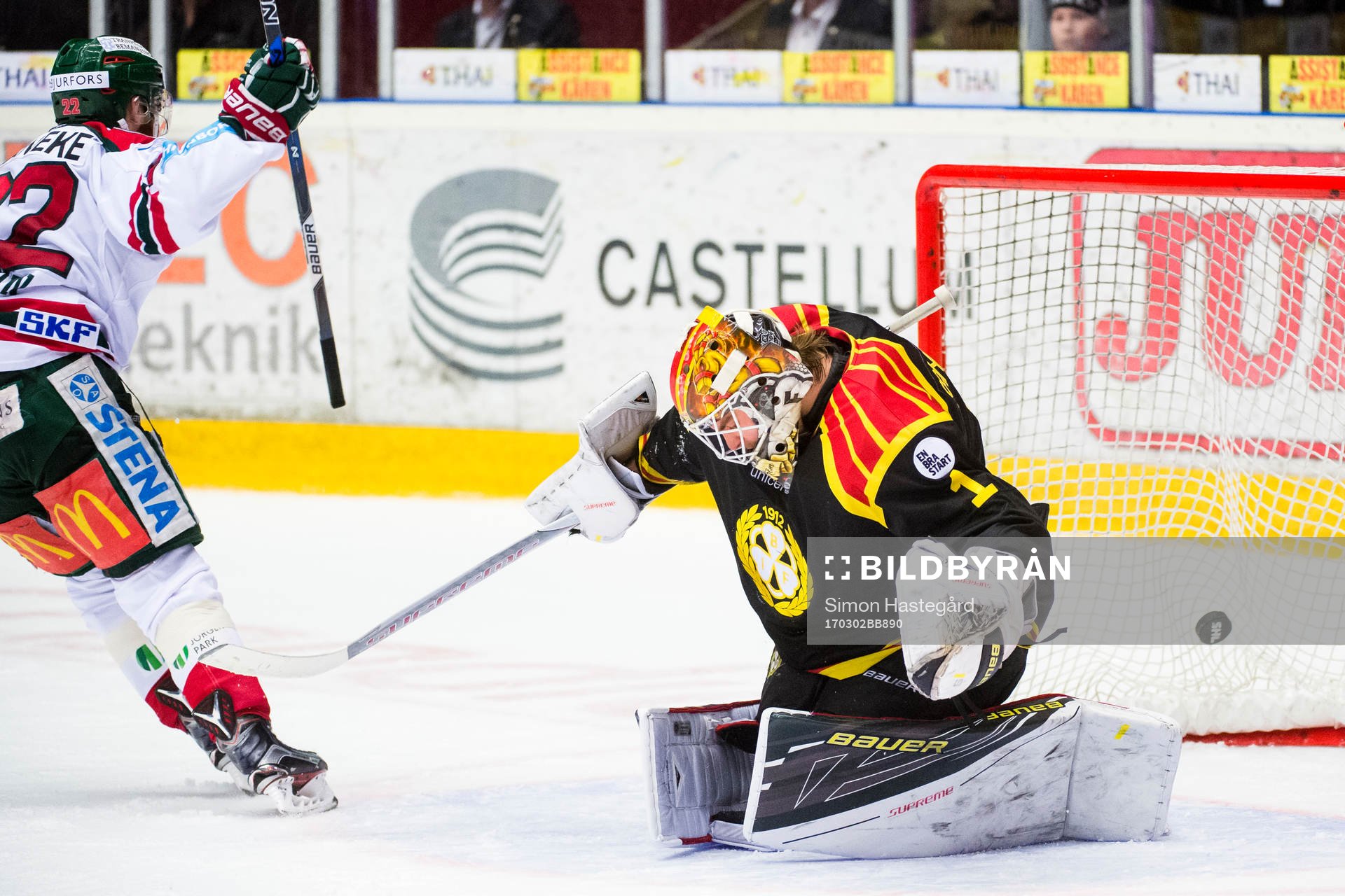 Frölundas Robin Figren med avgörande 2-3 bakom Brynäs