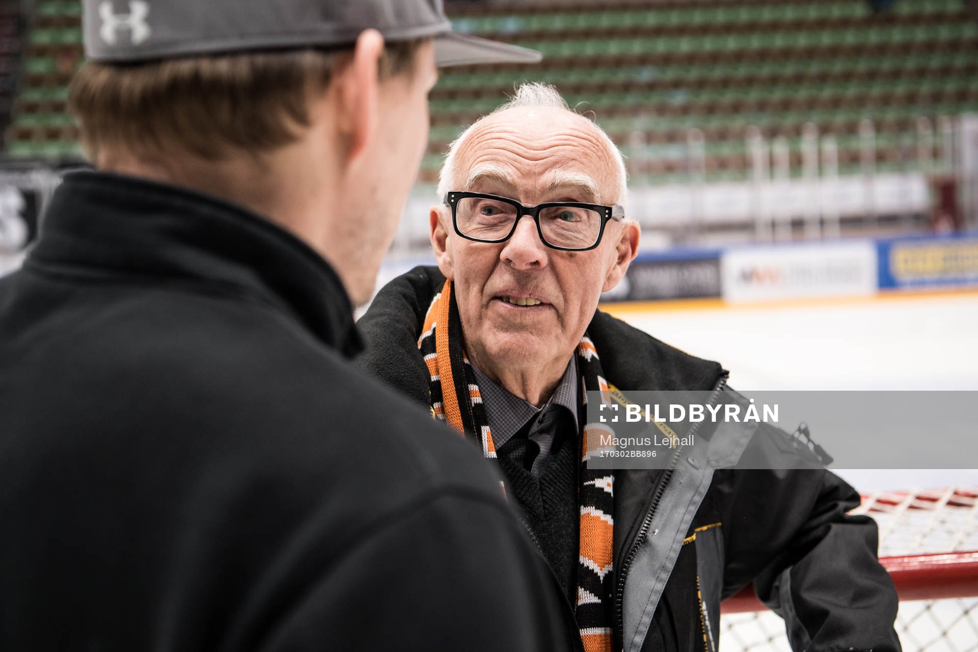 Karlskronas målvakt Johan Holmqvist och Leif Honken