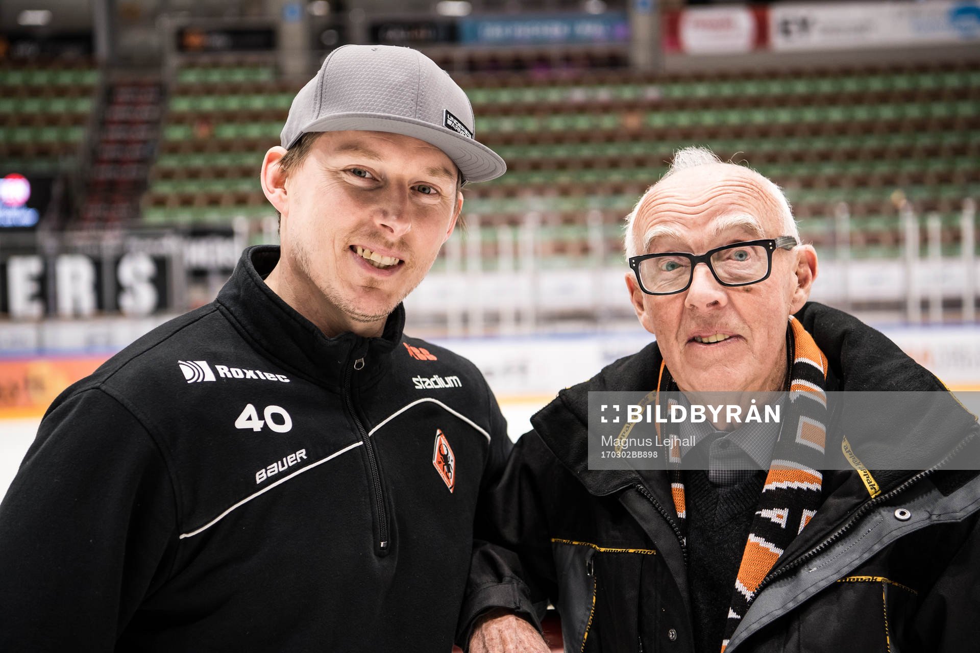 Karlskronas målvakt Johan Holmqvist och Leif Honken