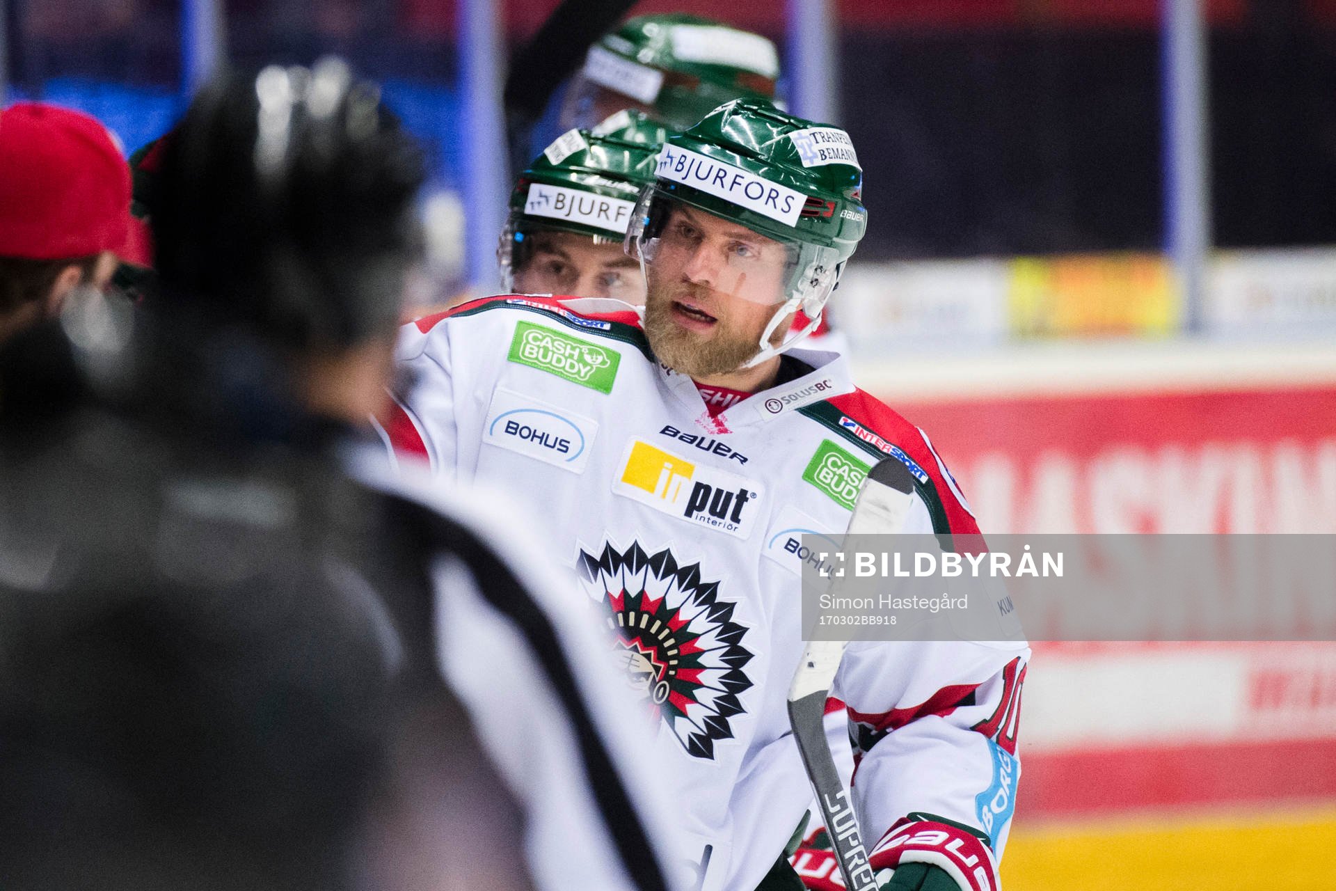 Frölundas Sean Bergenheim jublar