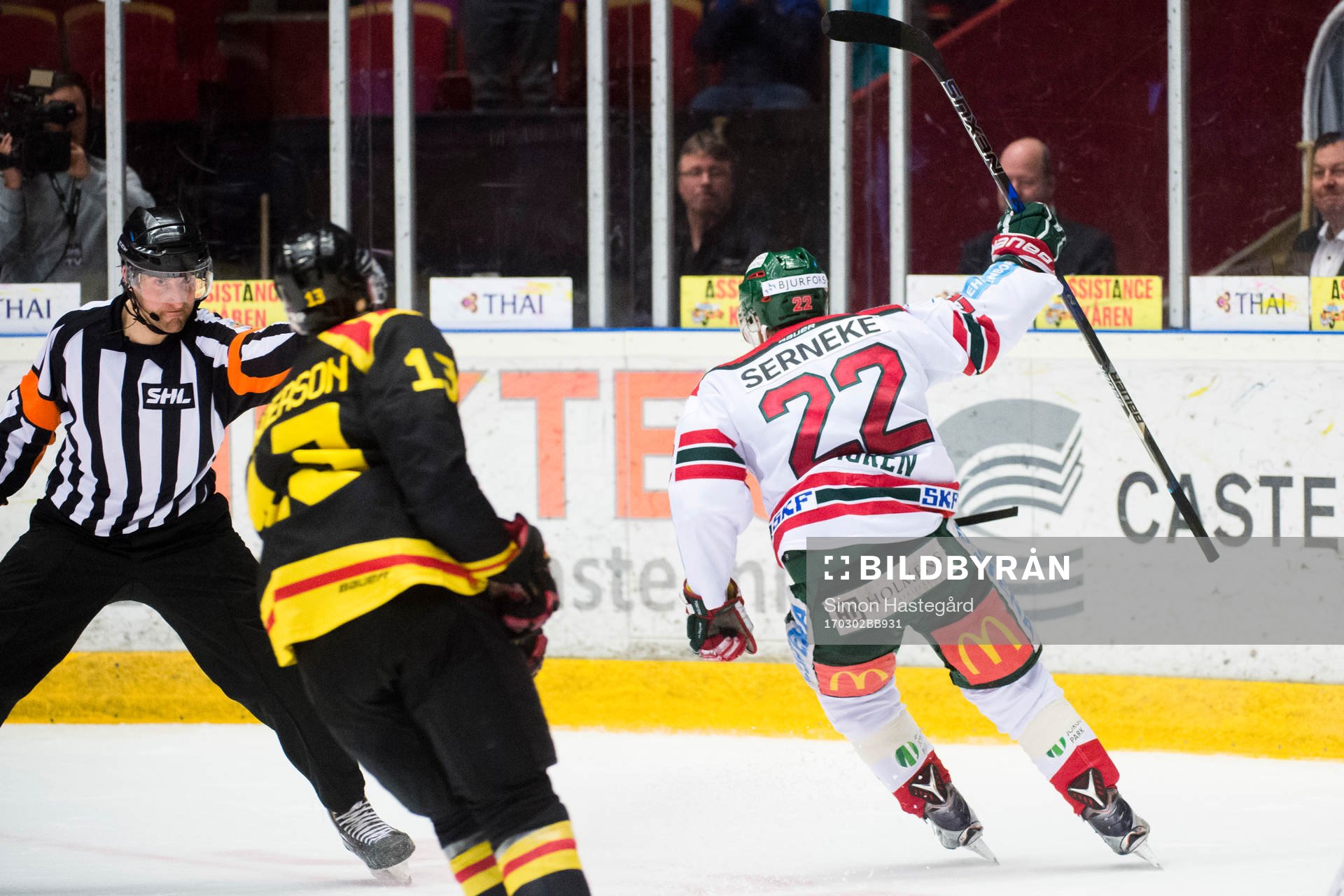 Frölundas Robin Figren jublar